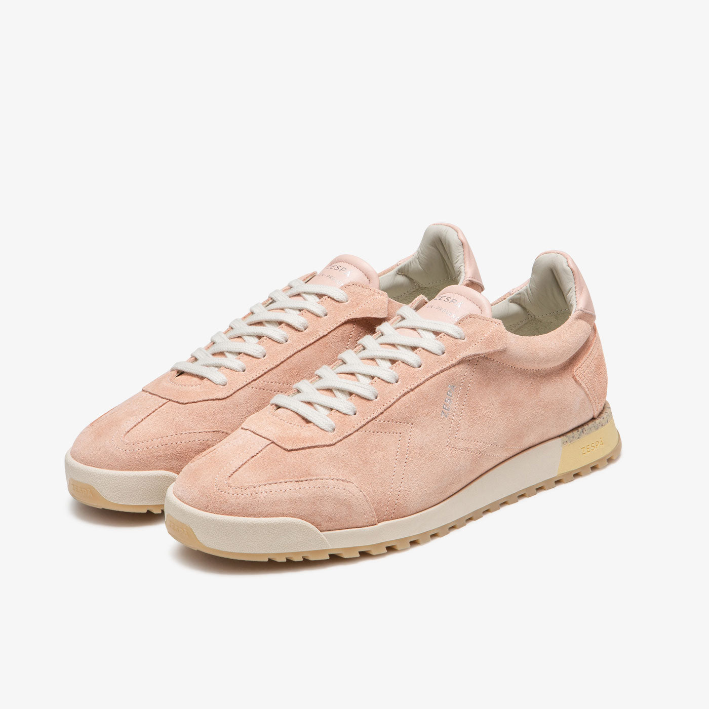 Sneakers vintage cuir suède rose | ZESPÀ