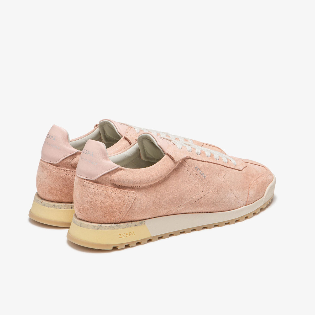 Sneaker rétro en cuir suède rose du 36 au 46 | ZESPÀ