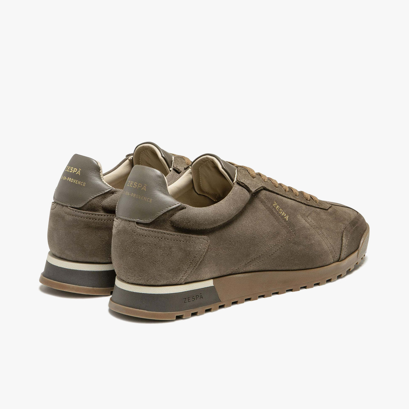 Sneakers cuir suède taupe | ZESPÀ
