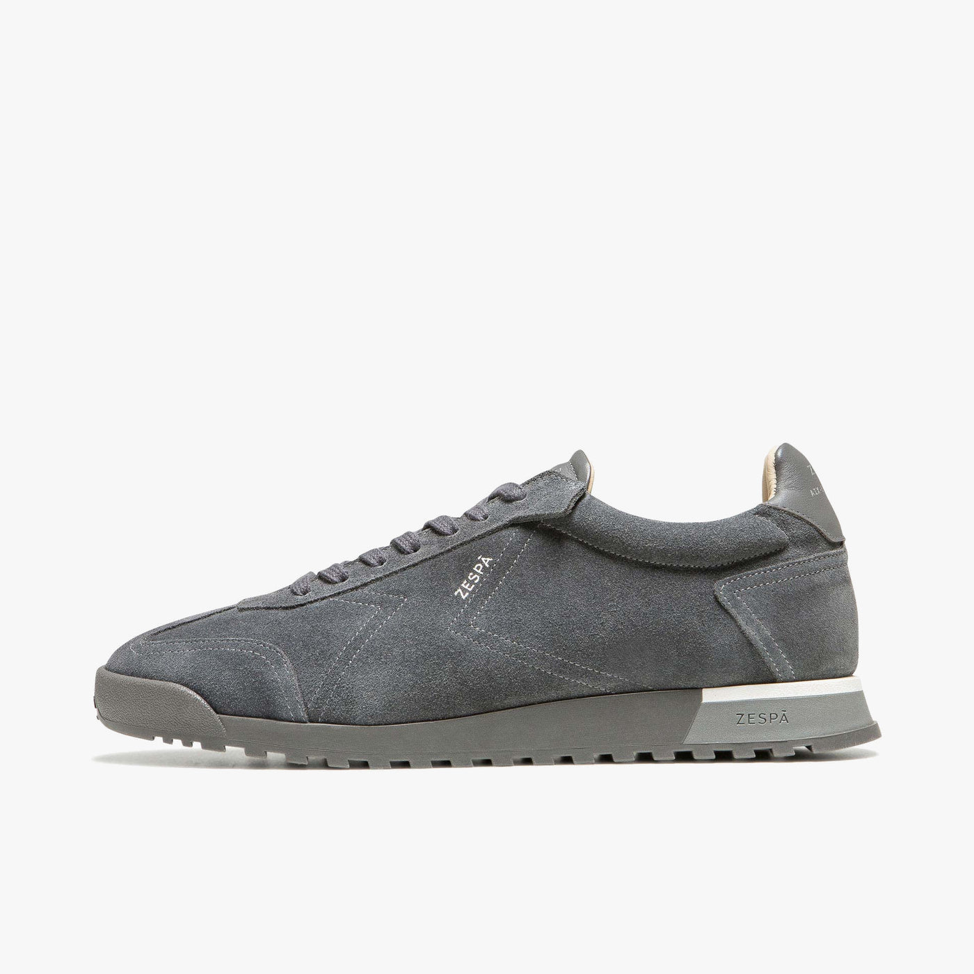 ZSP26 Vintage Sneakers Charcoal Suede Leather Men | ZESPÀ – Zespà