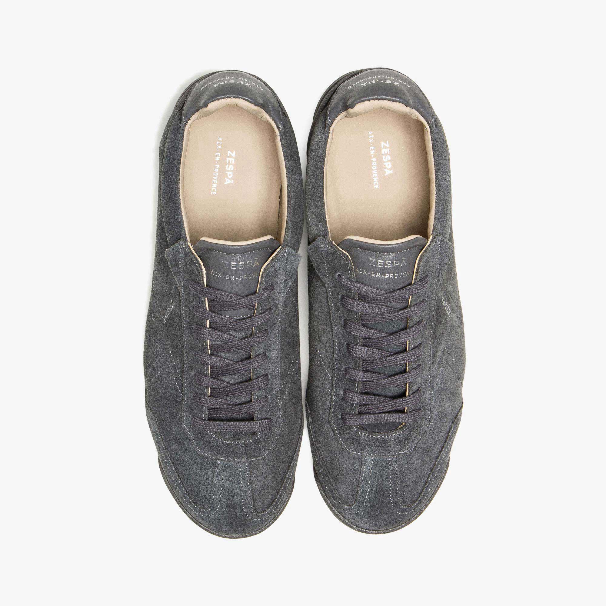 Sneakers cuir suède anthracite | ZESPÀ