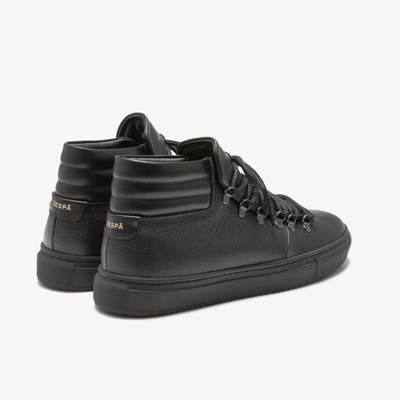 Sneaker outdoor en cuir noir du 39 au 46 | ZESPÀ