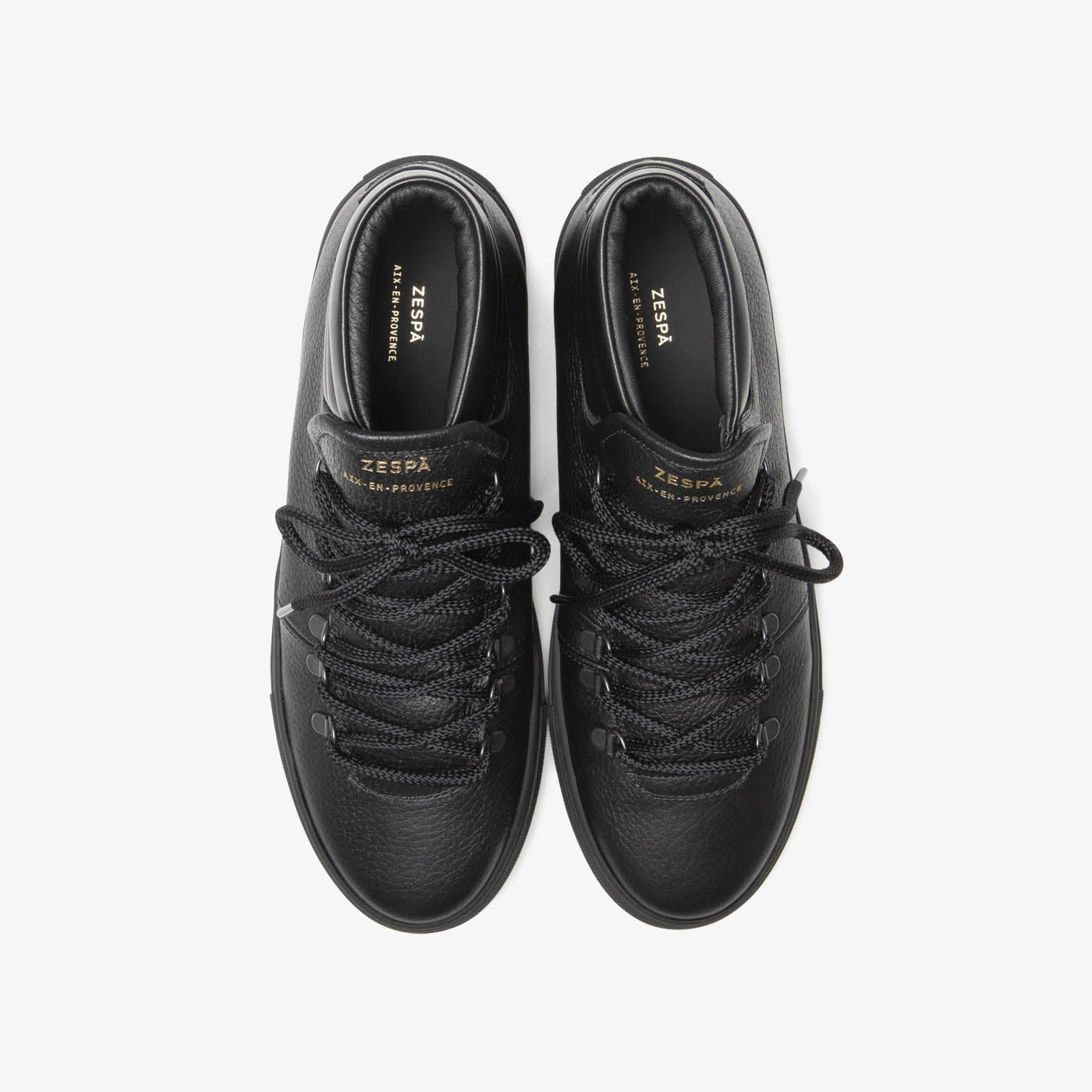 Sneaker outdoor en cuir noir du 39 au 46 | ZESPÀ