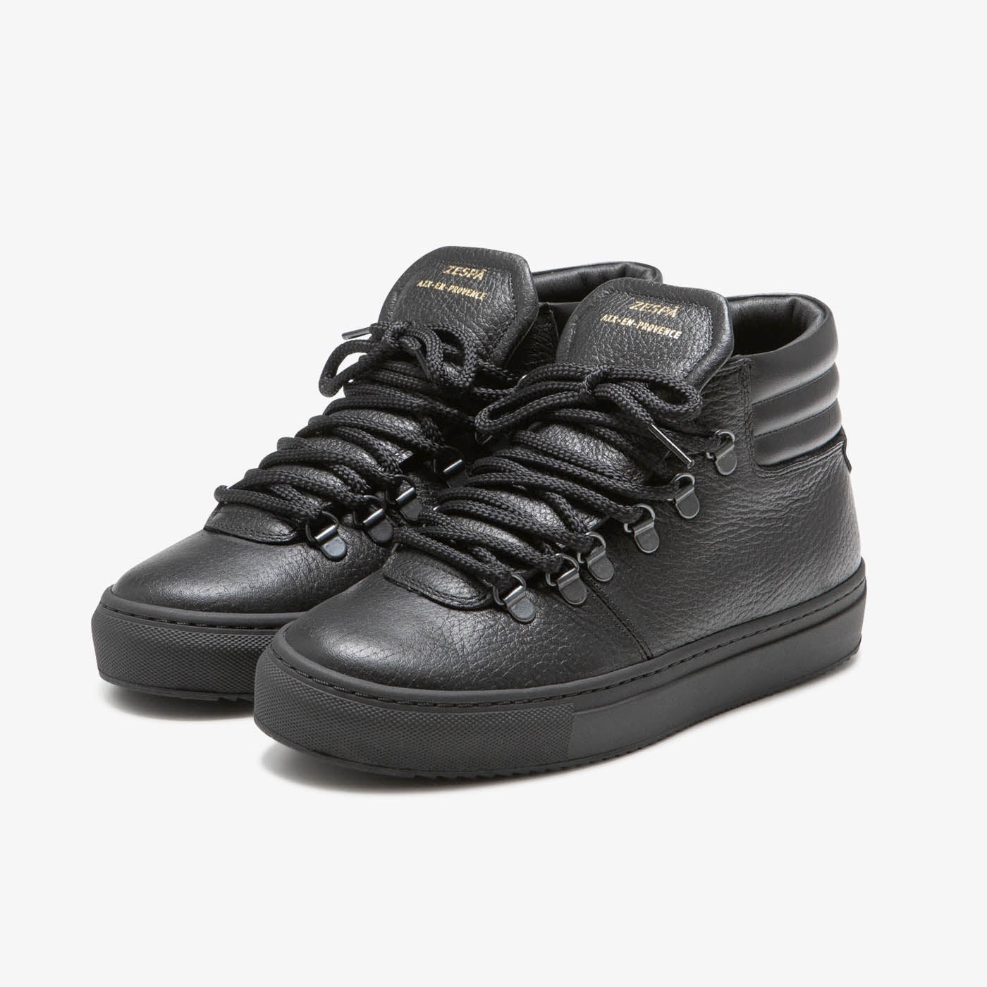 Sneaker outdoor en cuir noir du 35 au 41 | ZESPÀ