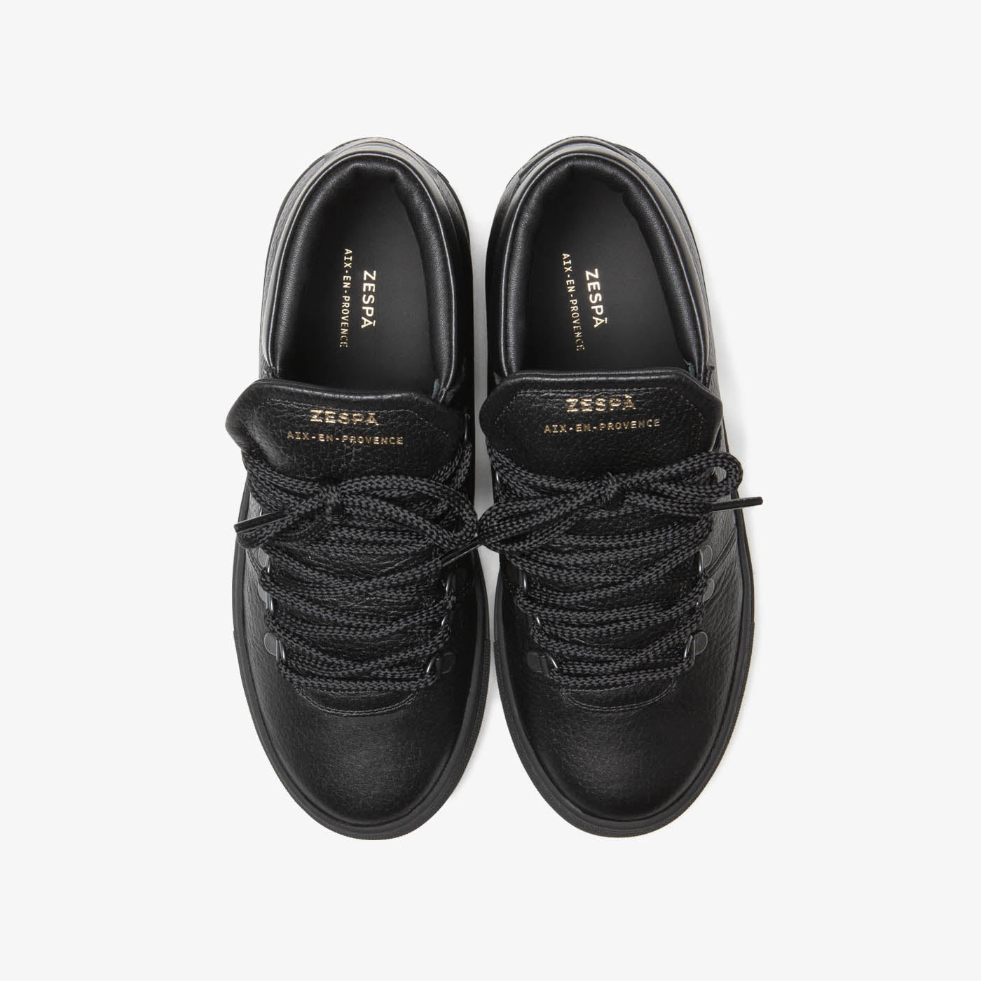 Sneaker outdoor en cuir noir du 35 au 41 | ZESPÀ