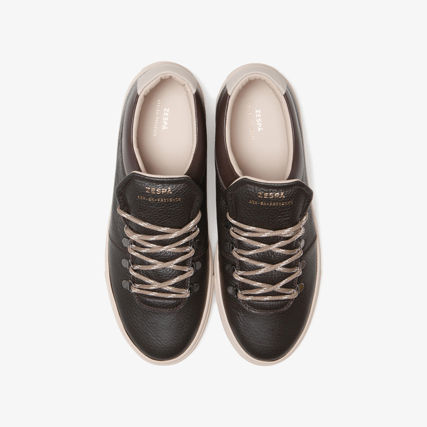 Sneaker outdoor en cuir marron foncé du 39 au 46 | ZESPÀ