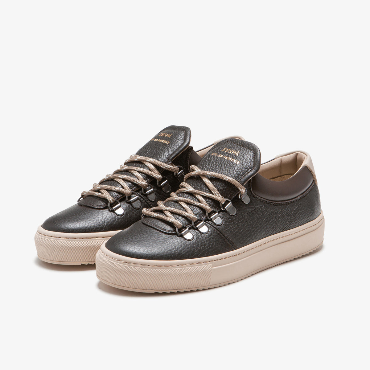 Sneaker outdoor en cuir marron foncé du 35 au 41 | ZESPÀ