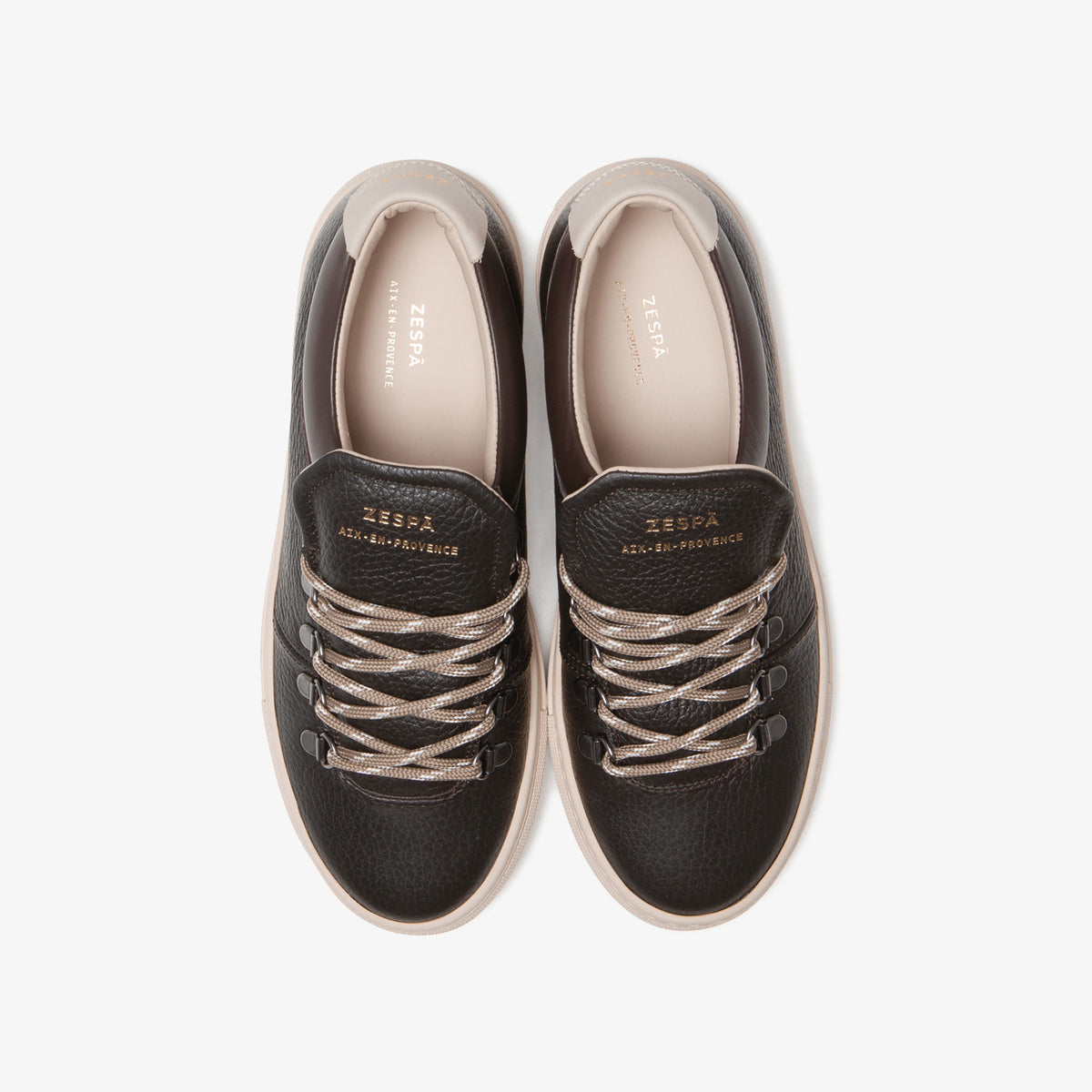 Sneaker outdoor en cuir marron foncé du 35 au 41 | ZESPÀ