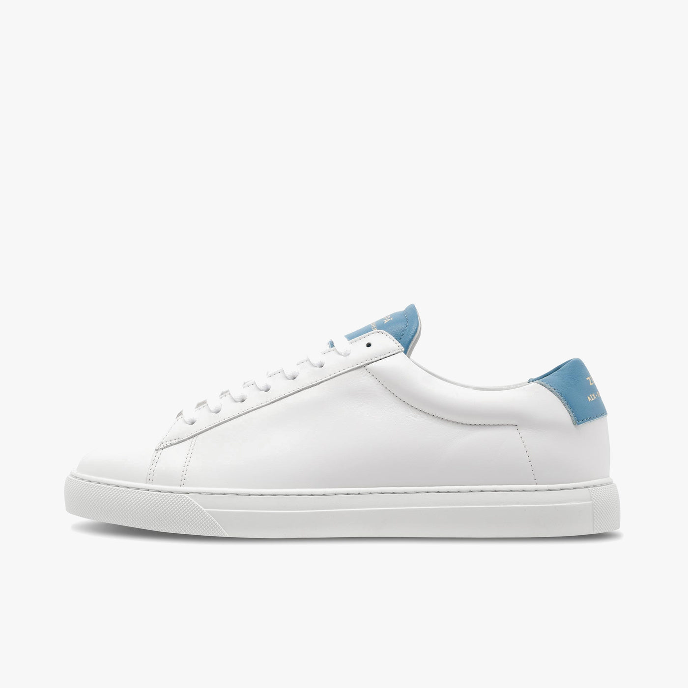 Sneakers cuir blanc et bleu | ZESPÀ