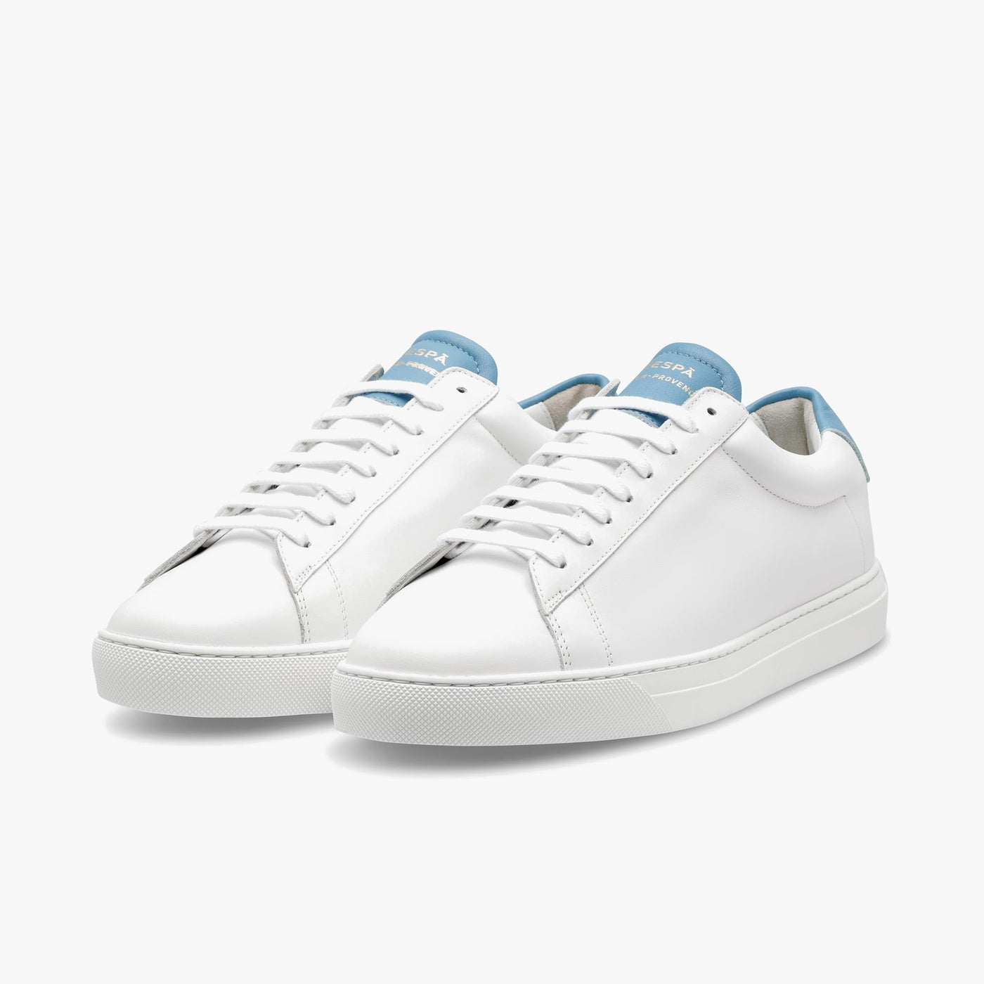 Sneakers cuir blanc et bleu | ZESPÀ