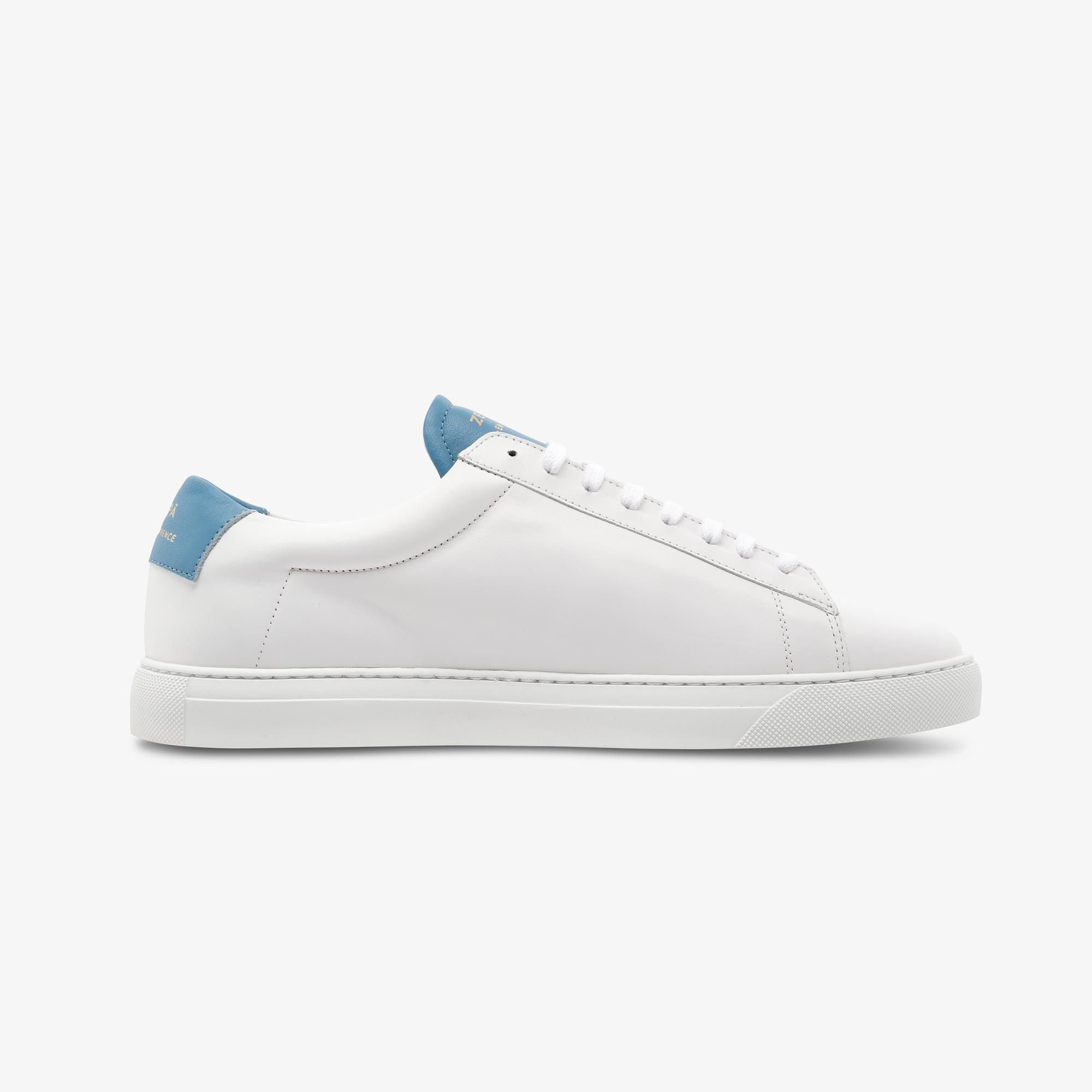 Sneakers cuir blanc et bleu | ZESPÀ