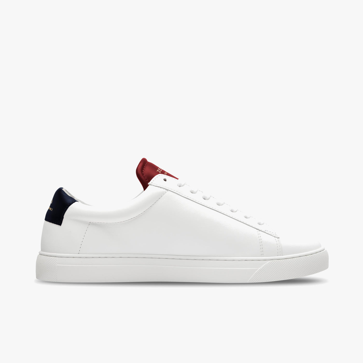 Sneakers cuir blanc et rouge/bleu - du 39 au 46 | ZESPÀ