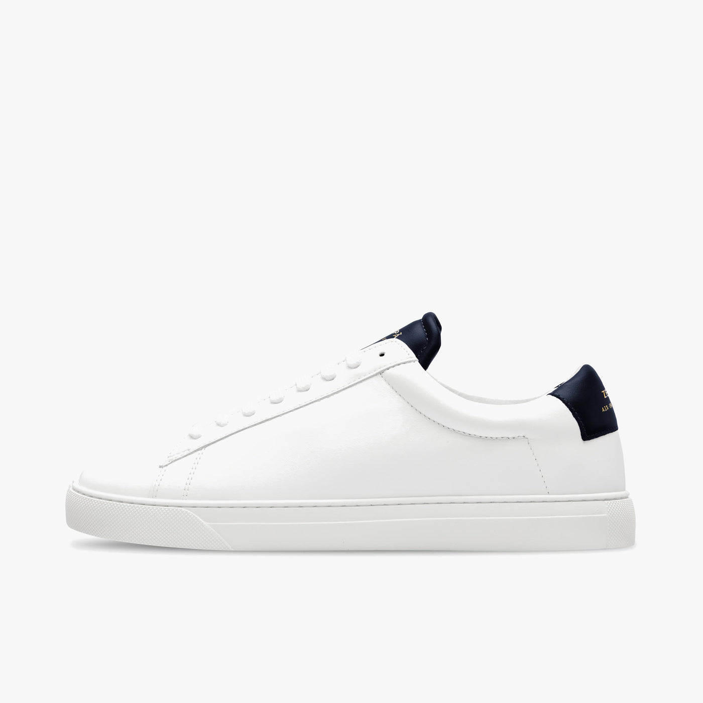 Sneakers cuir blanc et marine - du 39 au 46 | ZESPÀ