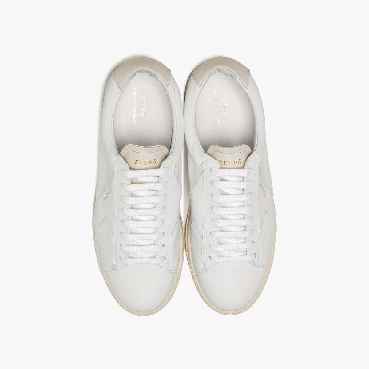 Sneaker en cuir blanc homme du 39 au 46 | ZESPÀ