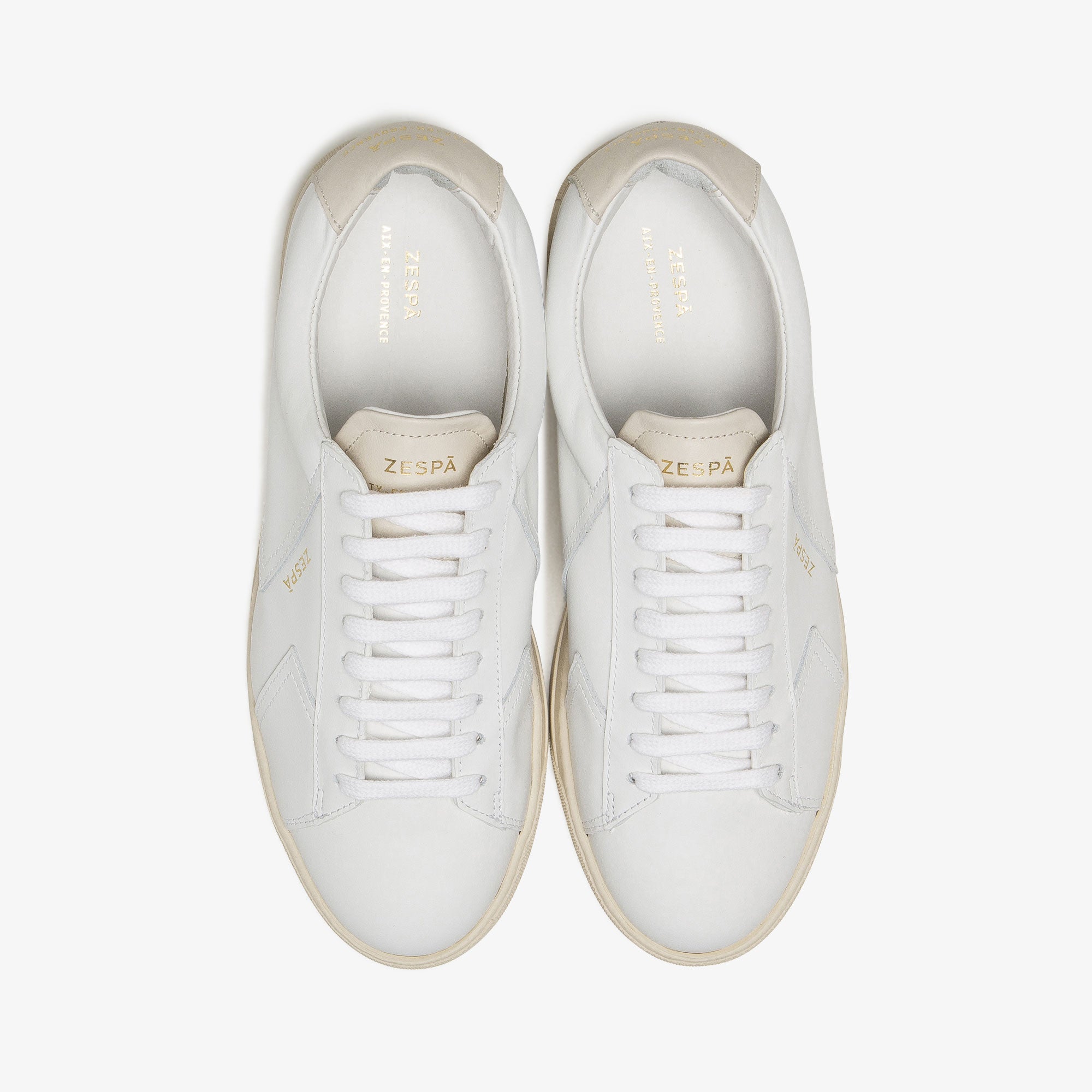 Sneaker en cuir blanc homme du 39 au 46 | ZESPÀ