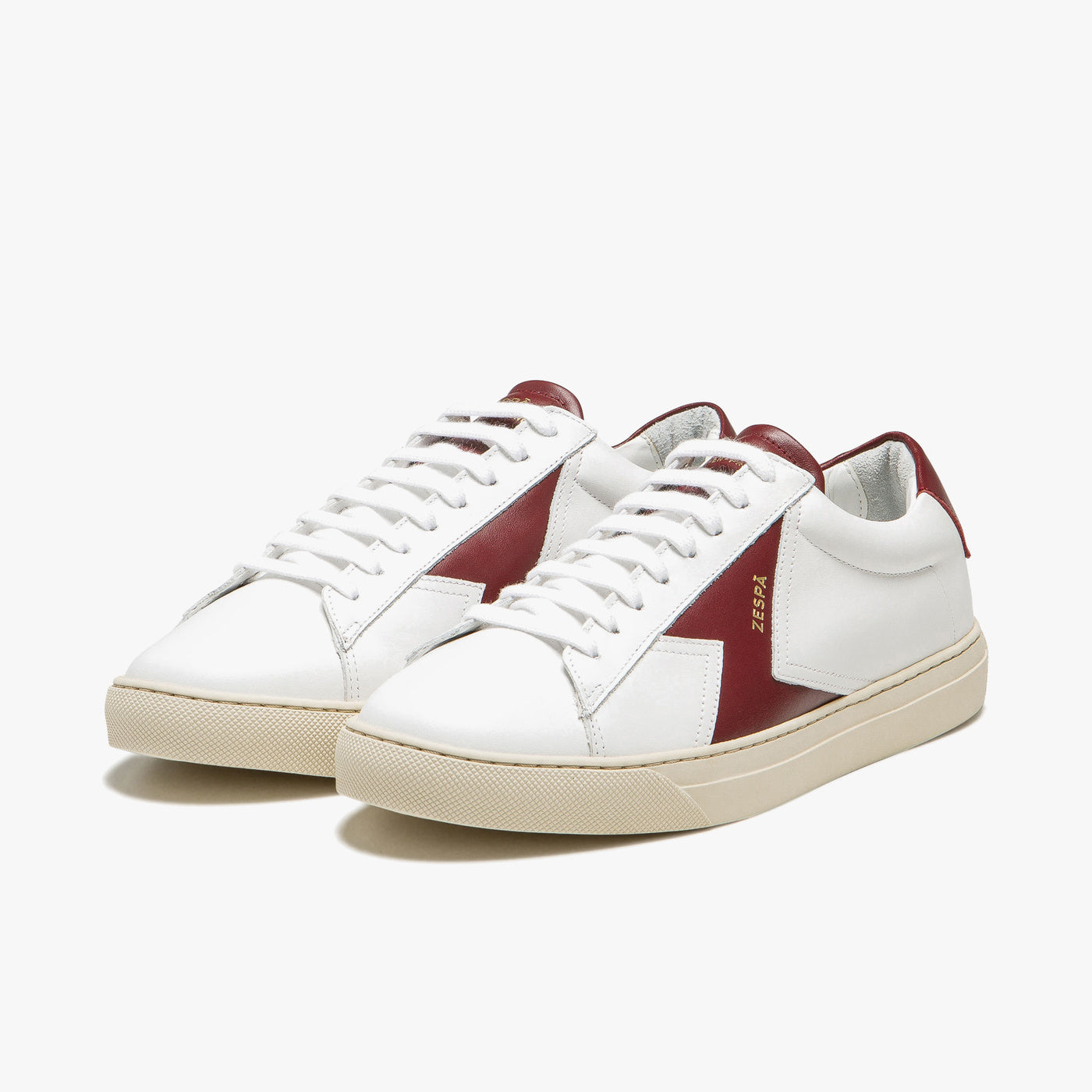 Sneakers cuir rouge foncé | ZESPÀ
