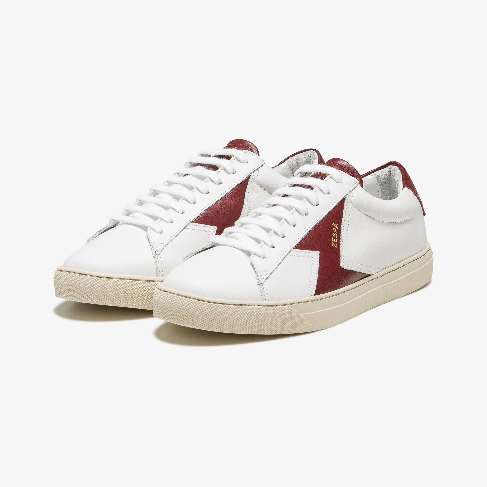 Sneakers cuir rouge foncé | ZESPÀ