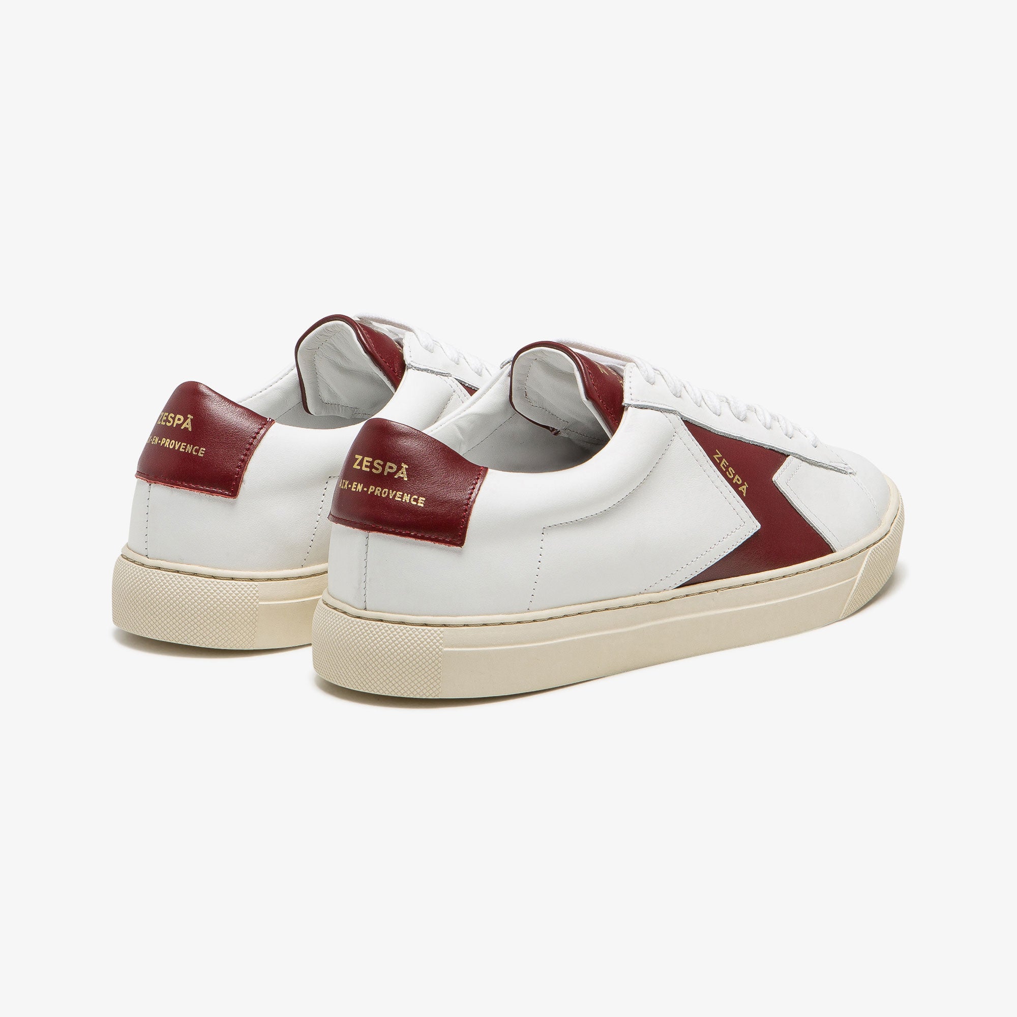 Sneakers cuir rouge foncé | ZESPÀ