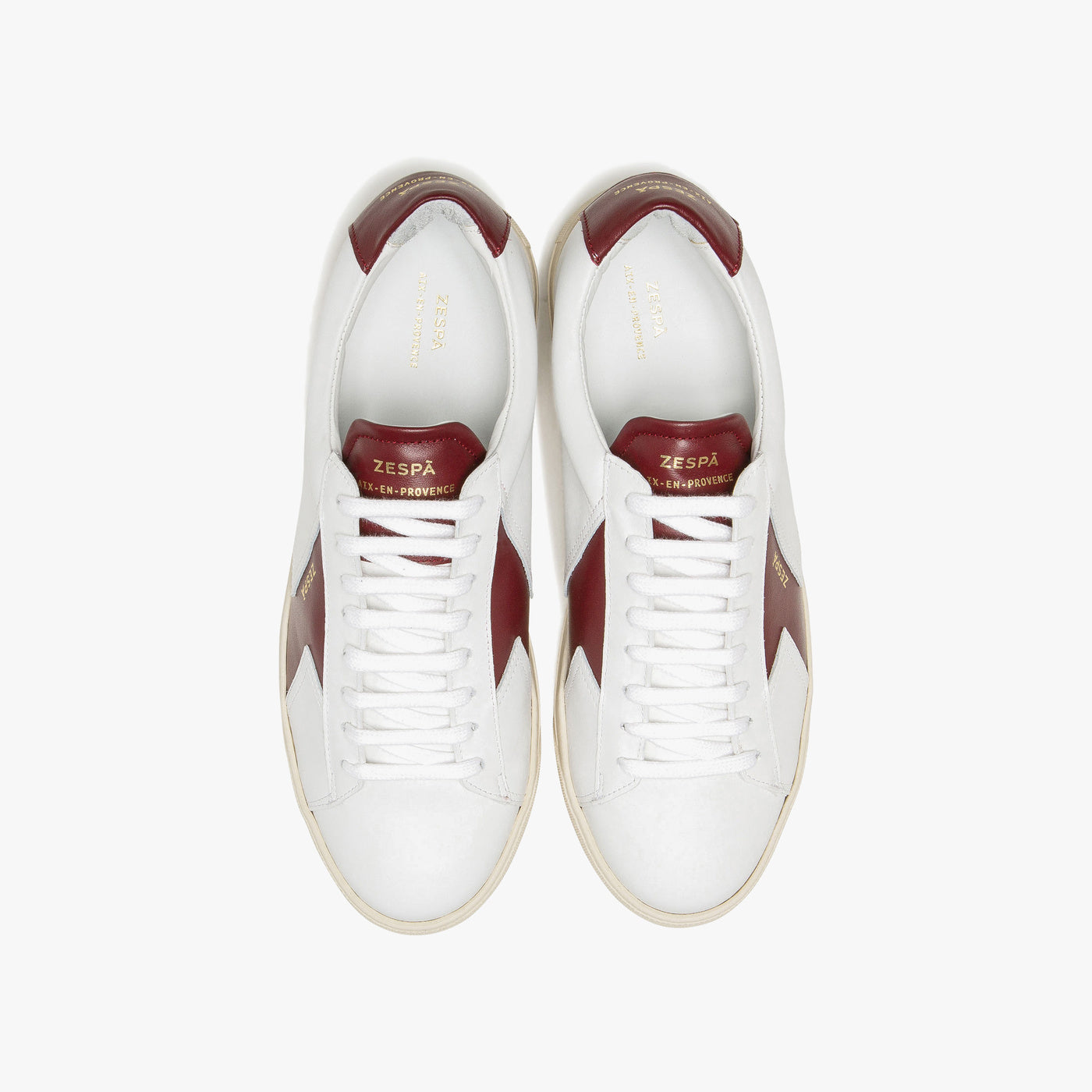 Sneakers cuir rouge foncé | ZESPÀ