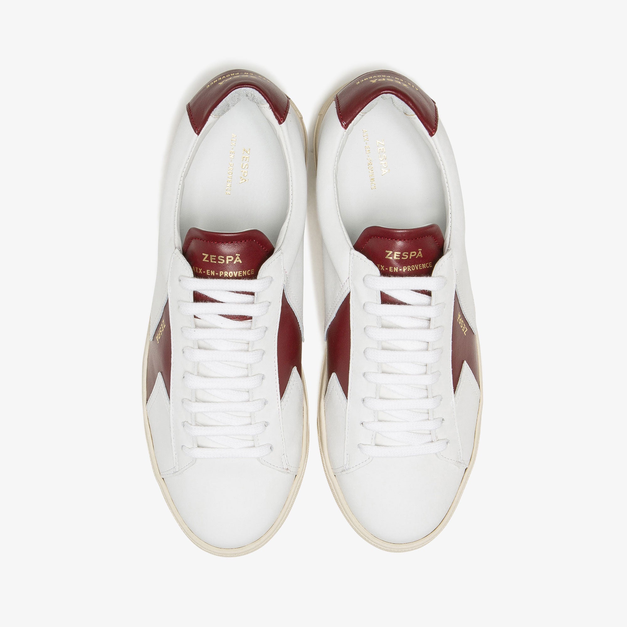 Sneakers cuir rouge foncé | ZESPÀ