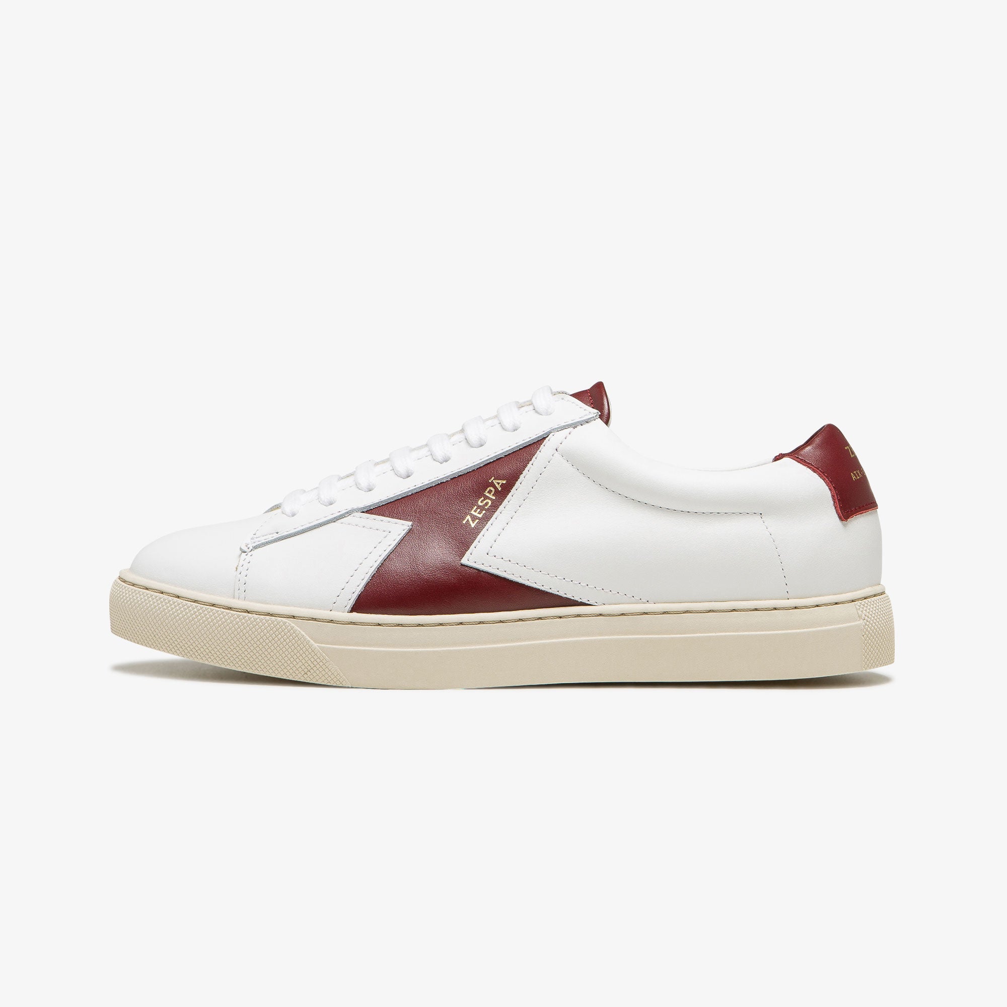 Sneakers cuir rouge foncé | ZESPÀ