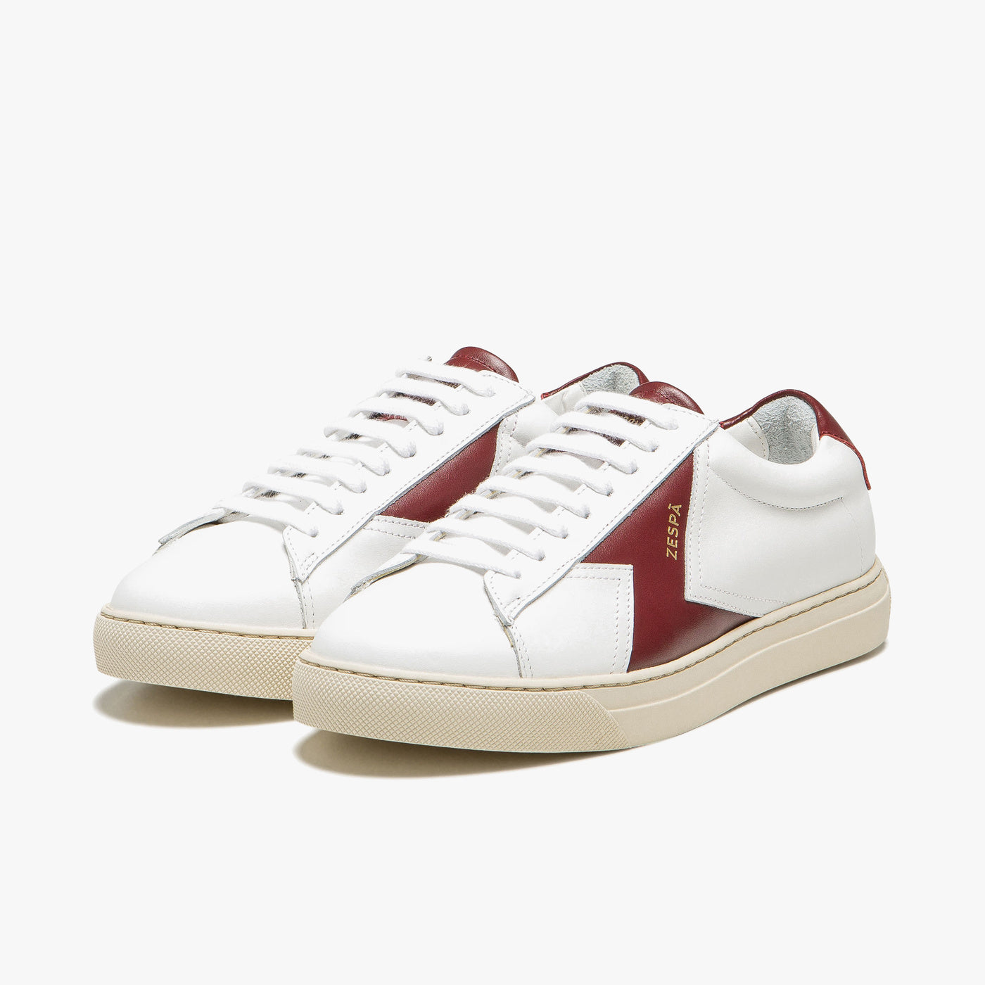 Sneakers cuir rouge foncé | ZESPÀ