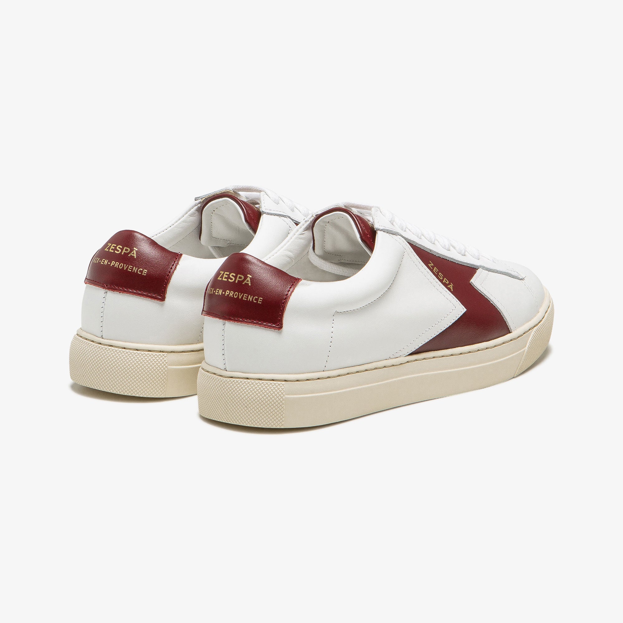 Sneakers cuir rouge foncé | ZESPÀ
