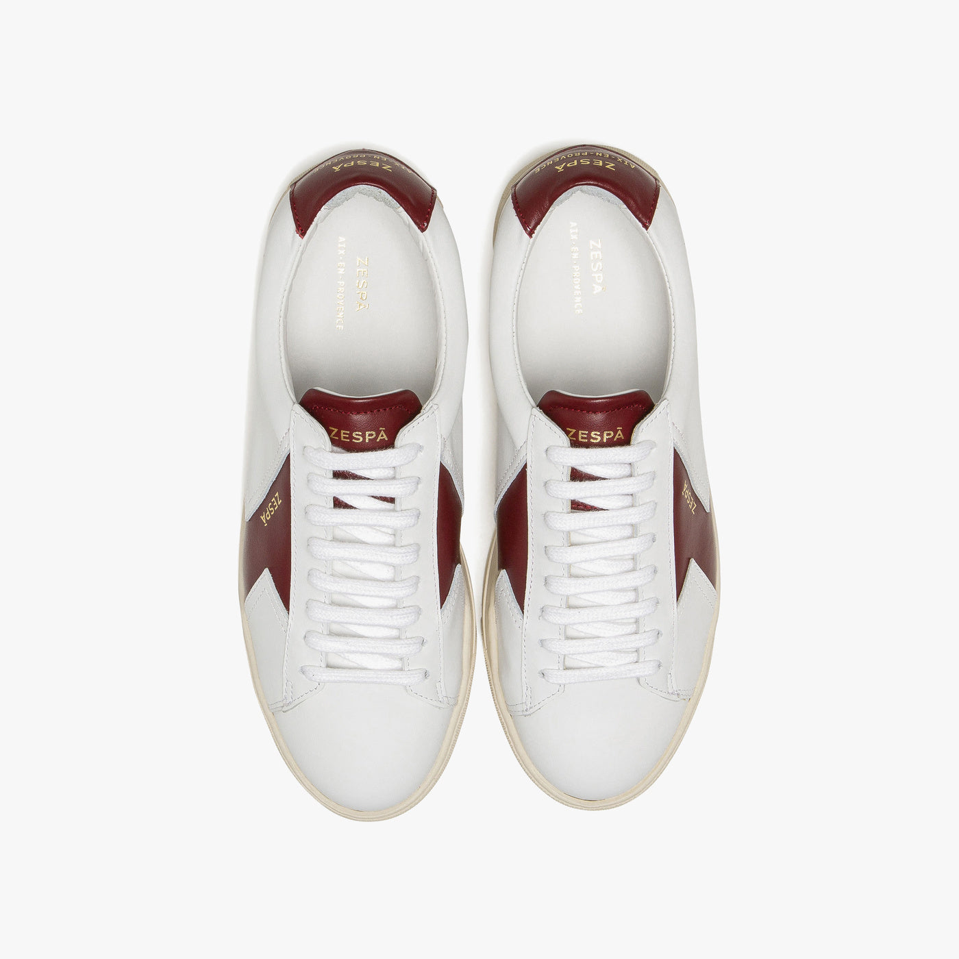 Sneakers cuir rouge foncé | ZESPÀ
