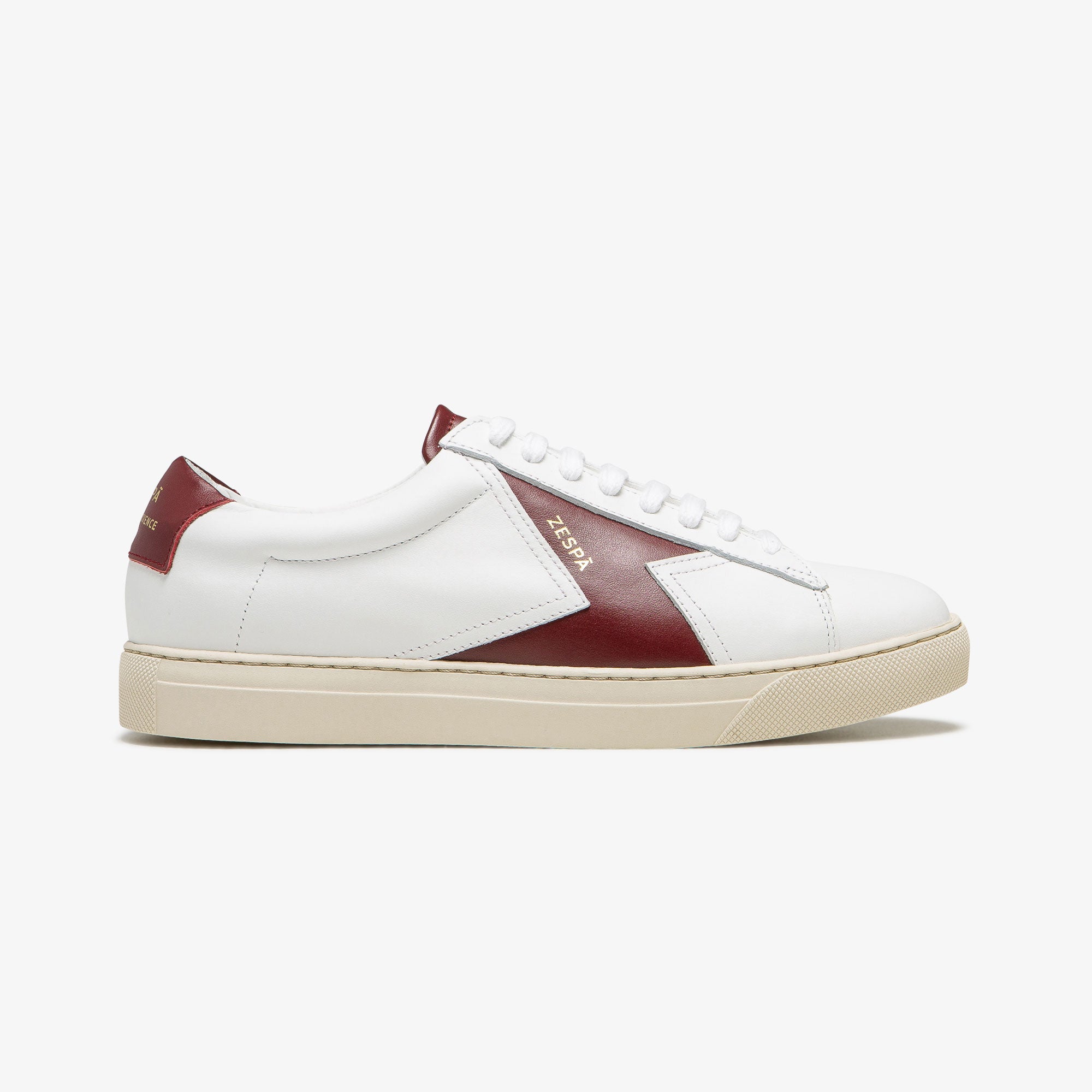 Sneakers cuir rouge foncé | ZESPÀ