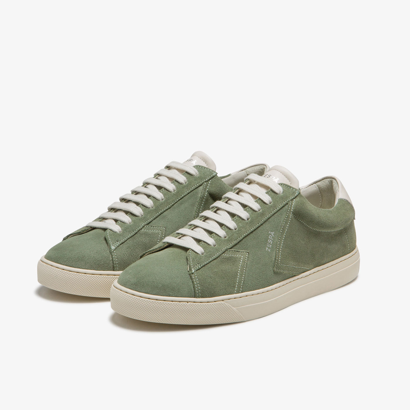 Sneakers cuir suède vert | ZESPÀ