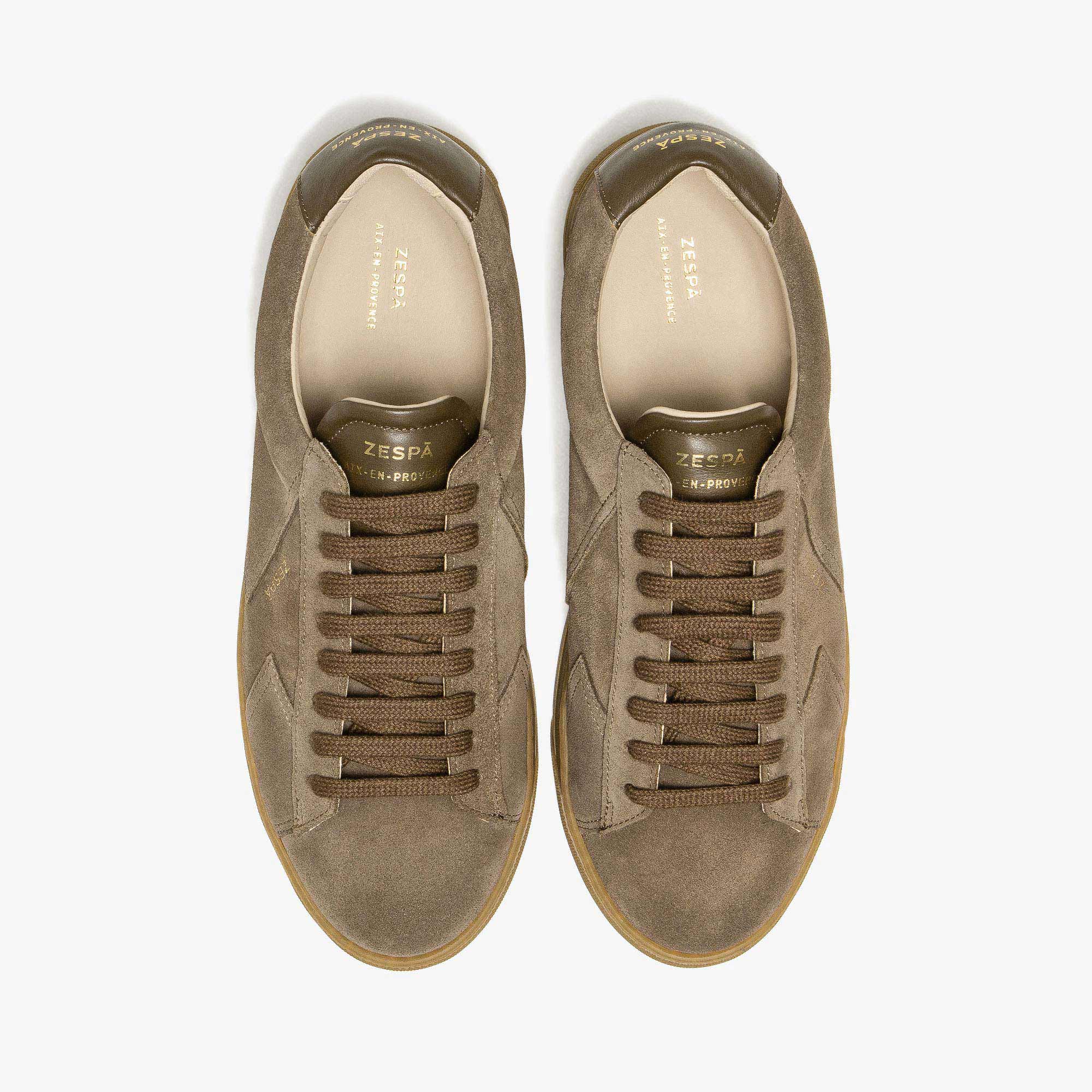 Sneakers cuir suède taupe - du 39 au 46 | ZESPÀ