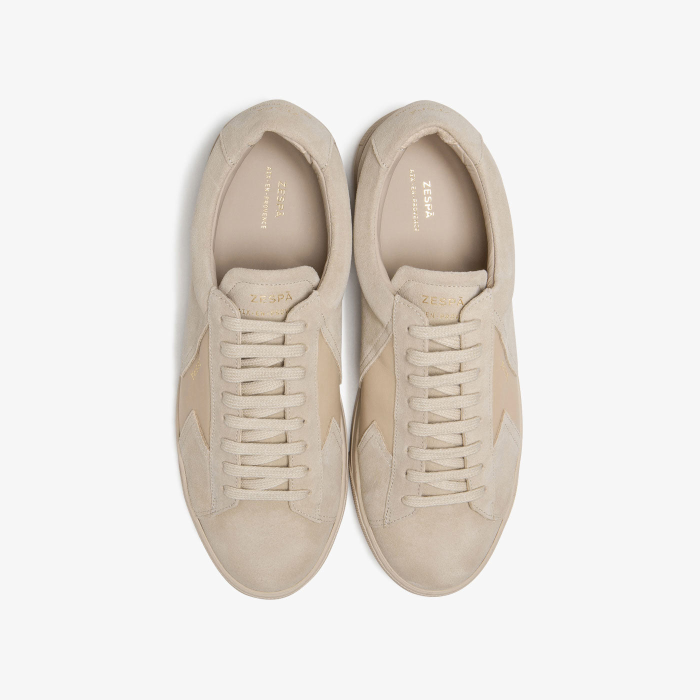 Sneakers cuir suède beige | ZESPÀ