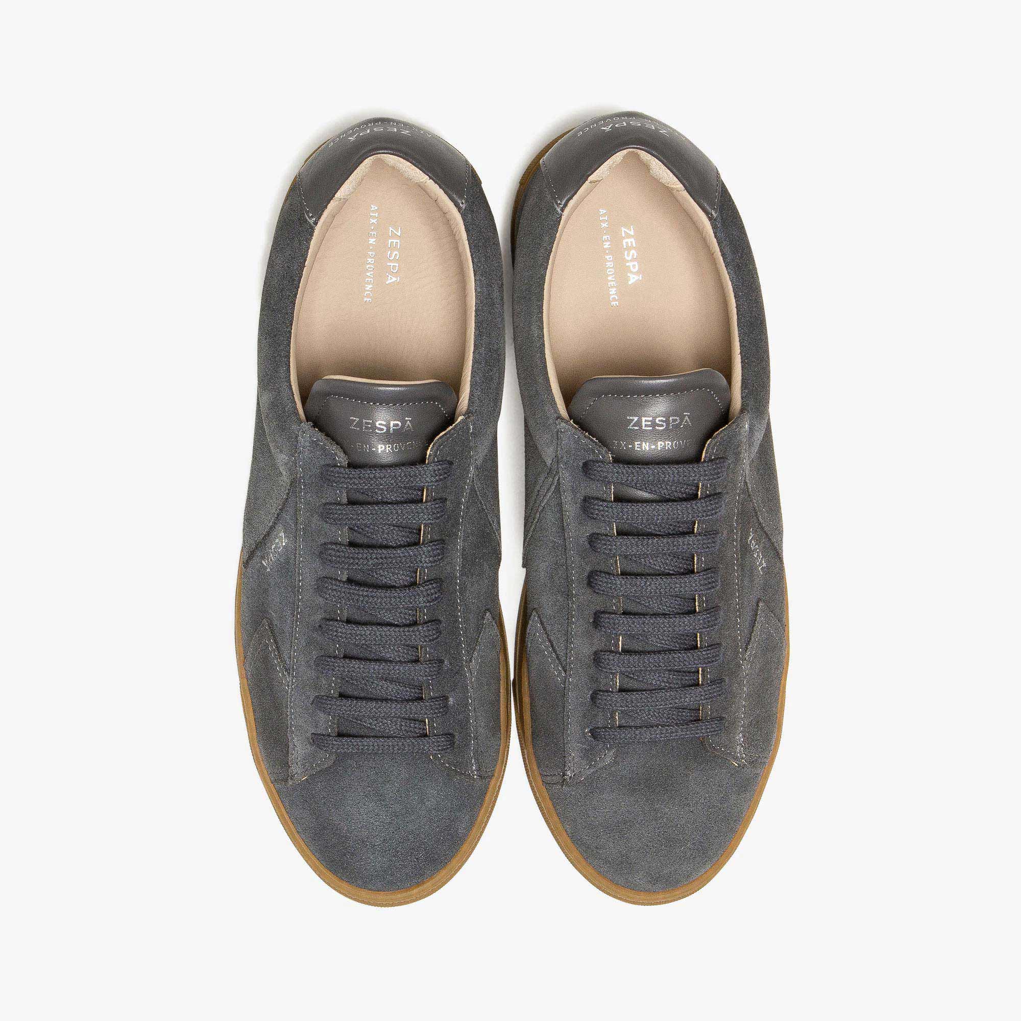 Sneakers cuir suède anthracite | ZESPÀ
