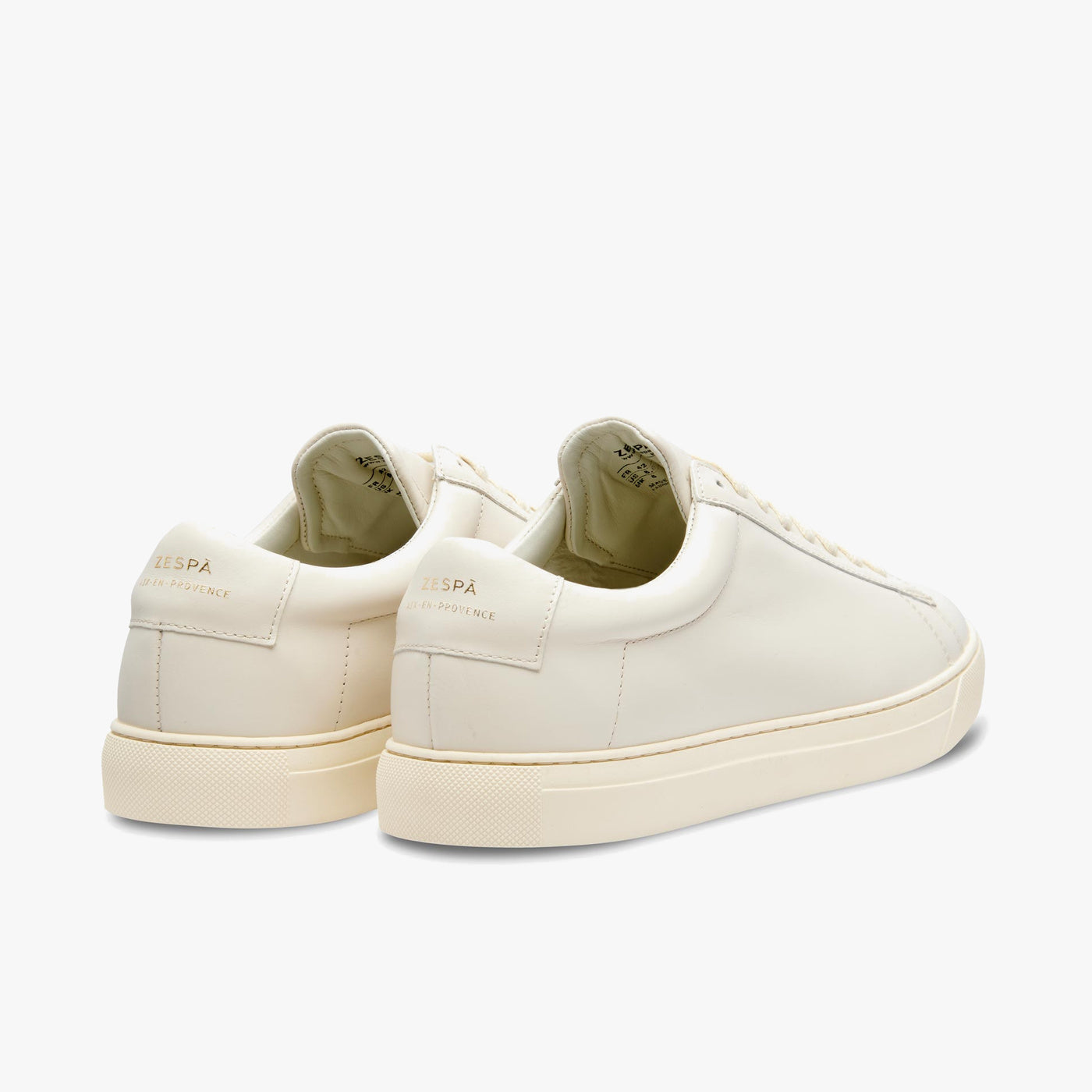 ZSP4 Men's Off-White Leather Sneakers | ZESPÀ – Zespà