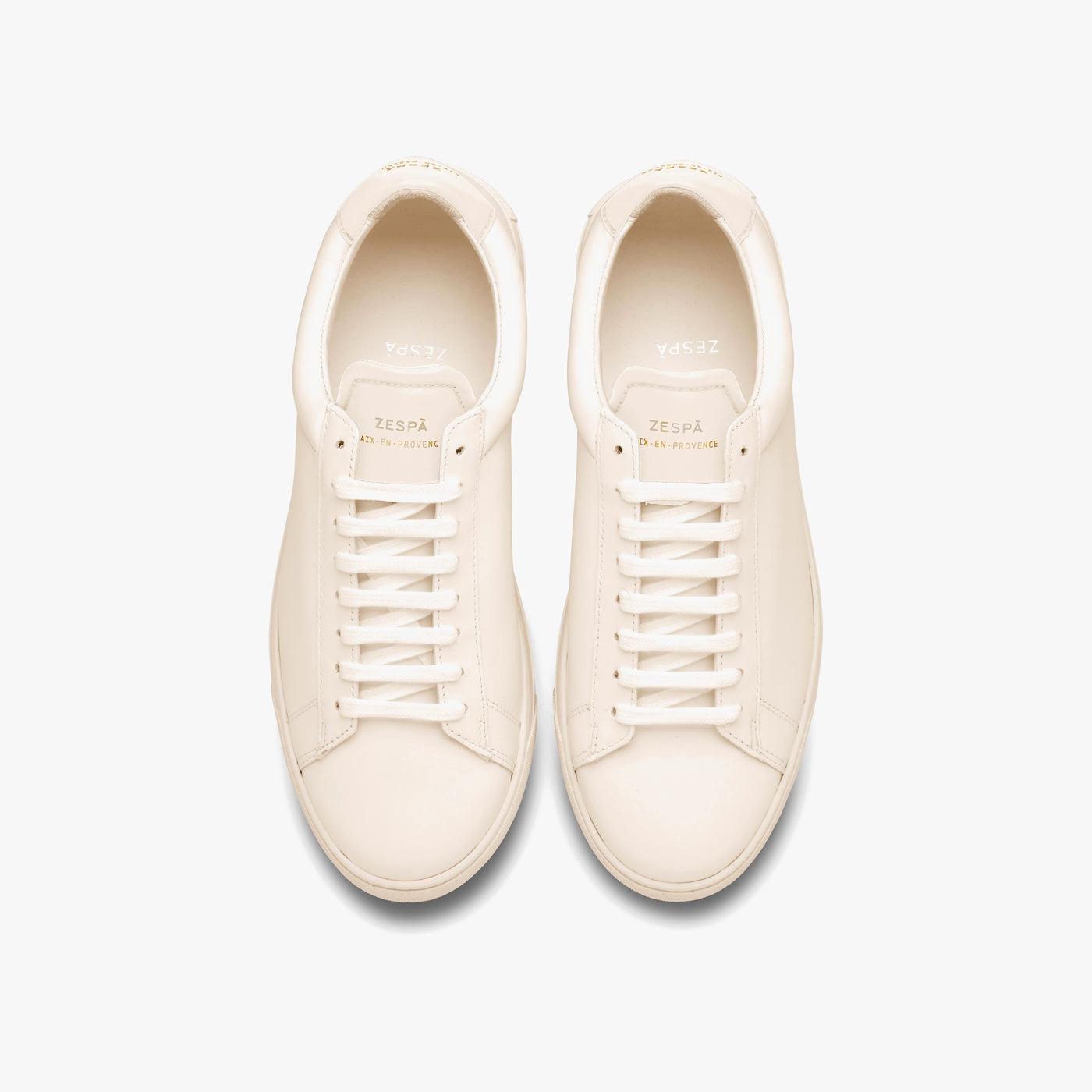 ZSP4 Men's Off-White Leather Sneakers | ZESPÀ – Zespà