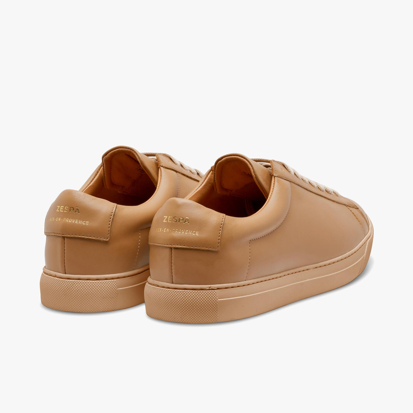 Sneakers cuir sepia | ZESPÀ
