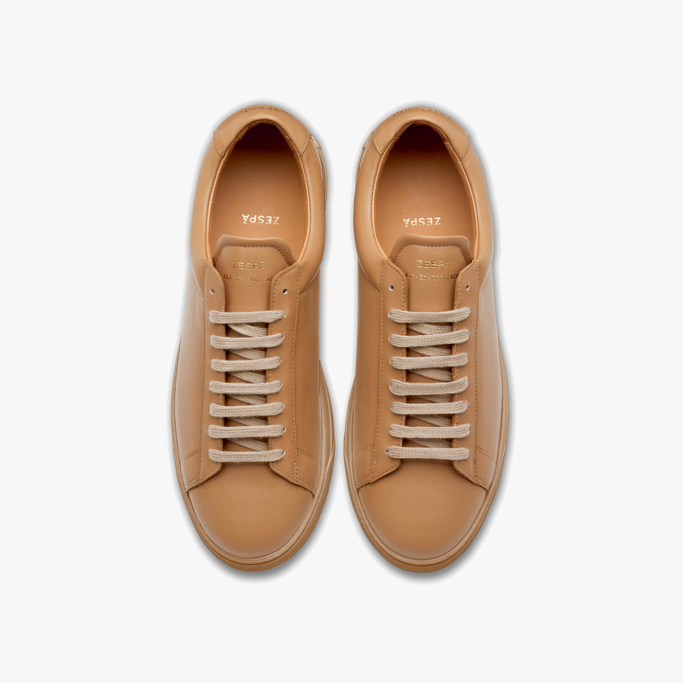 Sneakers cuir sepia | ZESPÀ