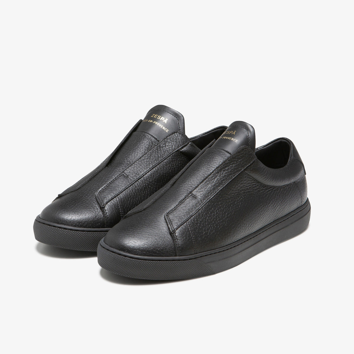 Sneaker minimaliste en cuir noir du 39 au 46 | ZESPÀ