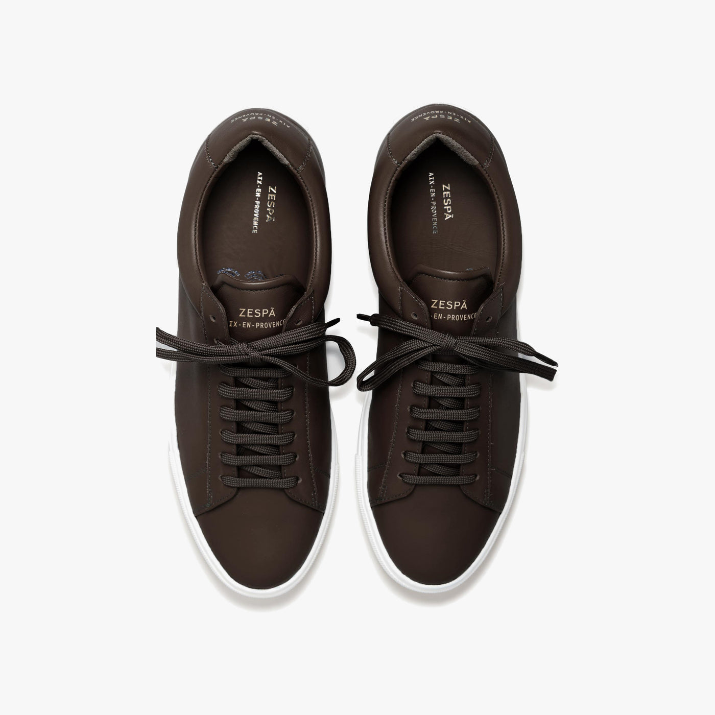 ZSP4 Men's Chocolate Leather Sneakers | ZESPÀ – Zespà