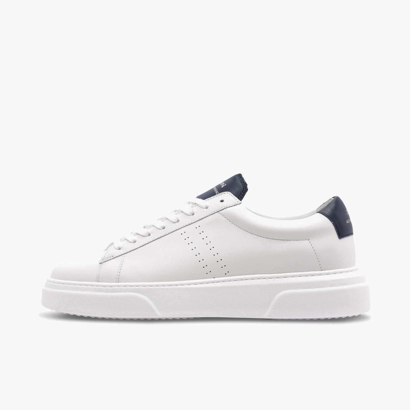 Sneakers cuir blanc et marine | ZESPÀ