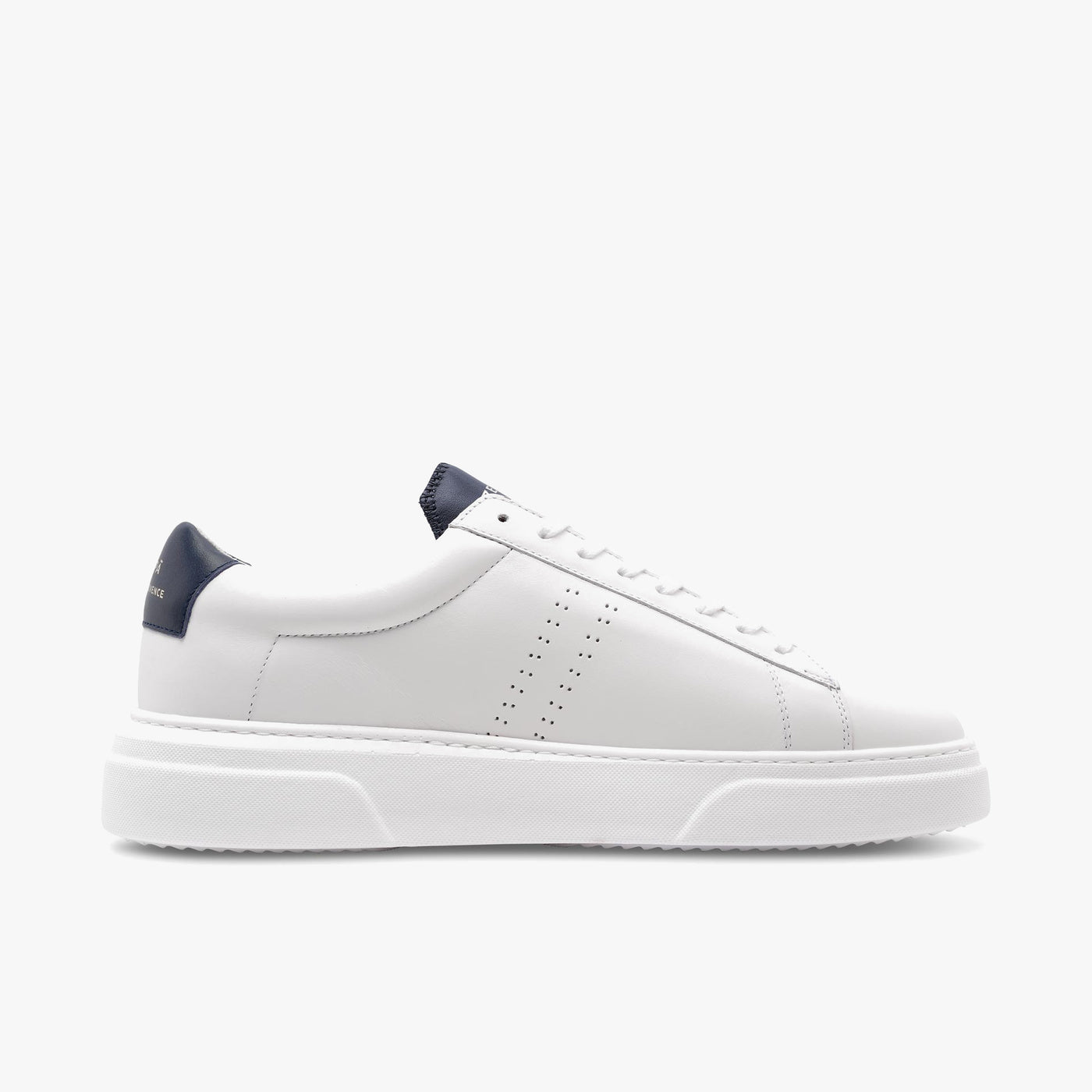 Sneakers cuir blanc et marine | ZESPÀ