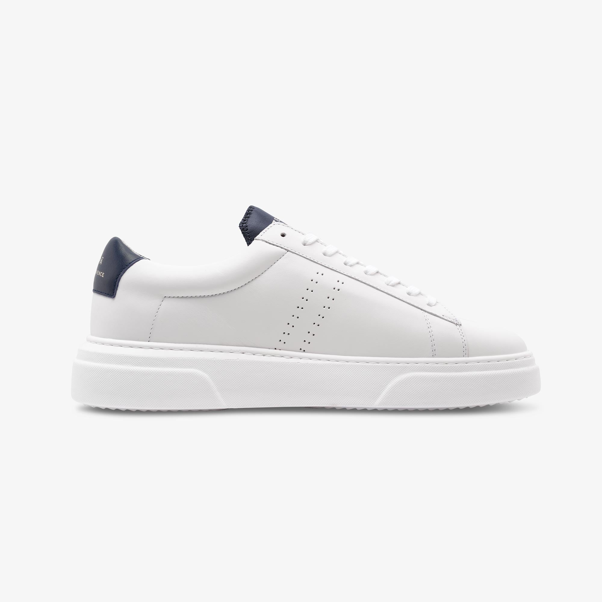 Sneakers cuir blanc et marine | ZESPÀ