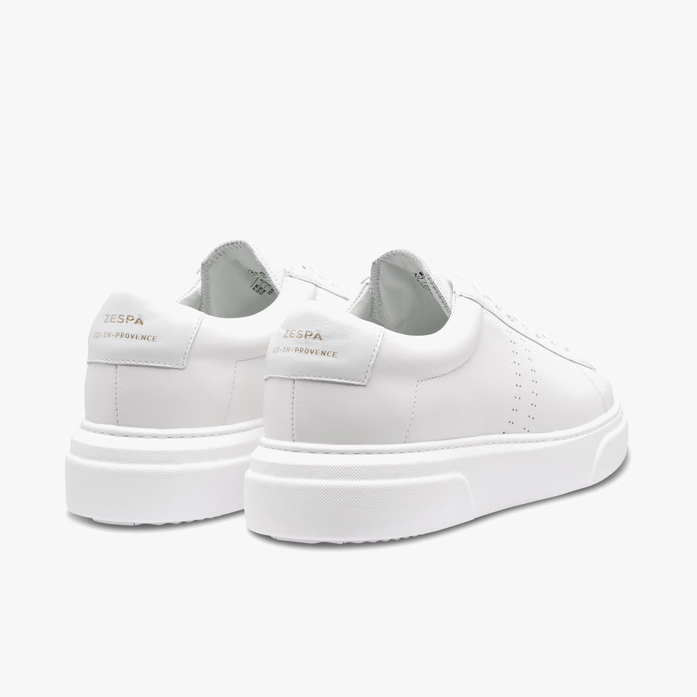 エコスパ  white ZSP4 VH Sneakers Chunky Sole White Leather Men | ZESPÀ – Zespà