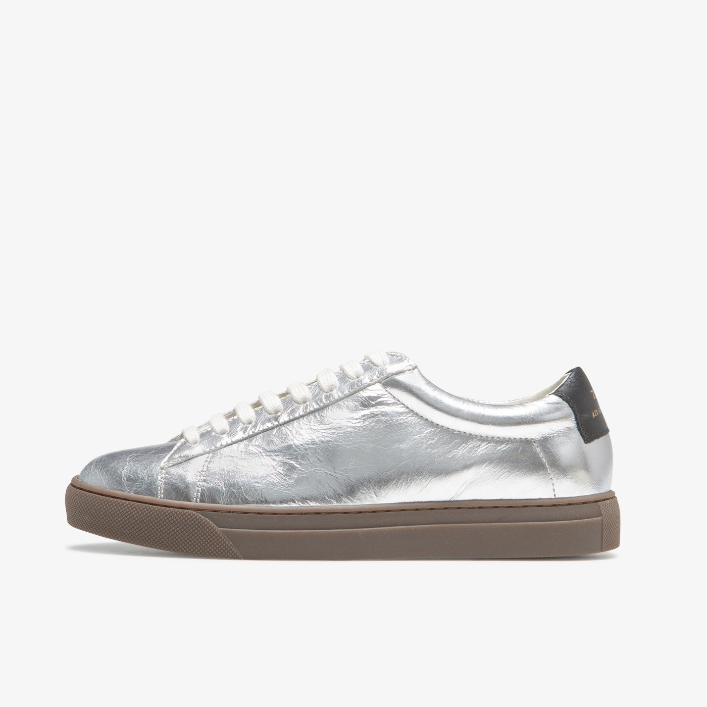 Sneaker minimaliste en cuir argenté du 35 au 41 | ZESPÀ