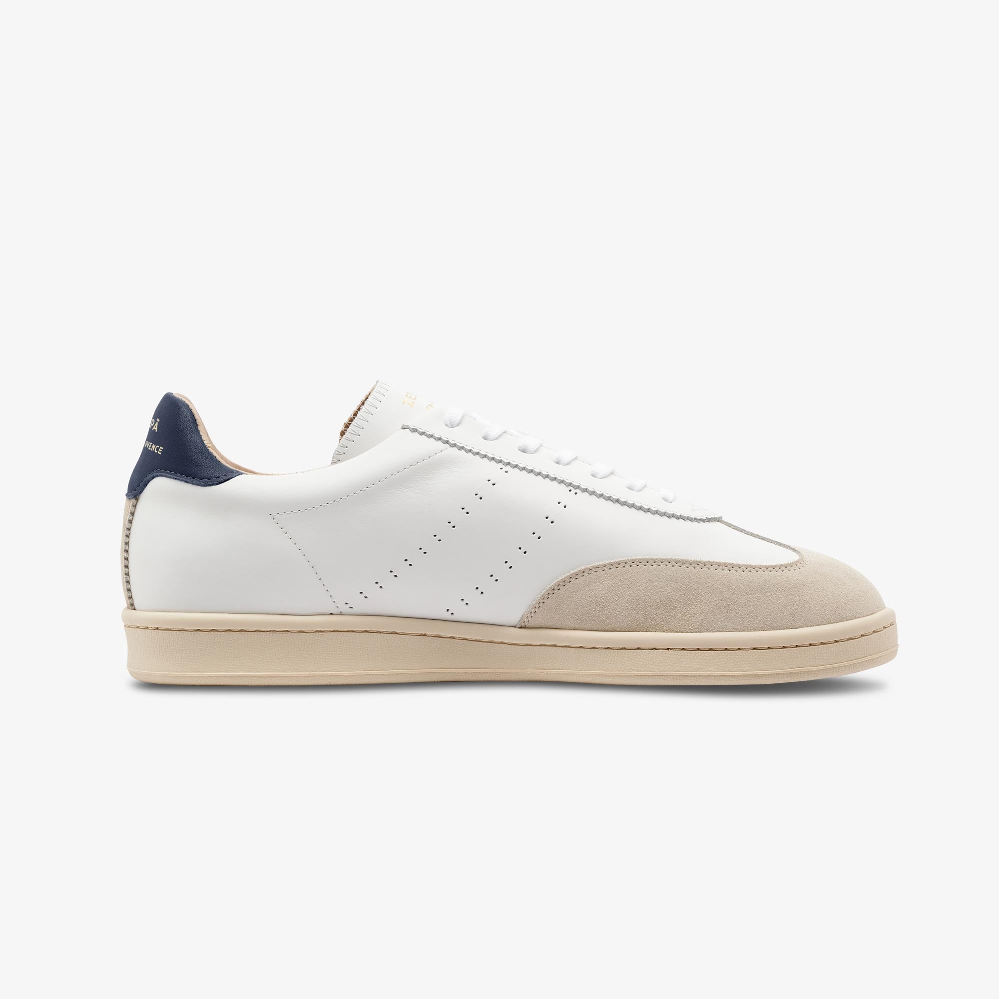 Sneakers cuir blanc et marine - du 39 au 46 | ZESPÀ