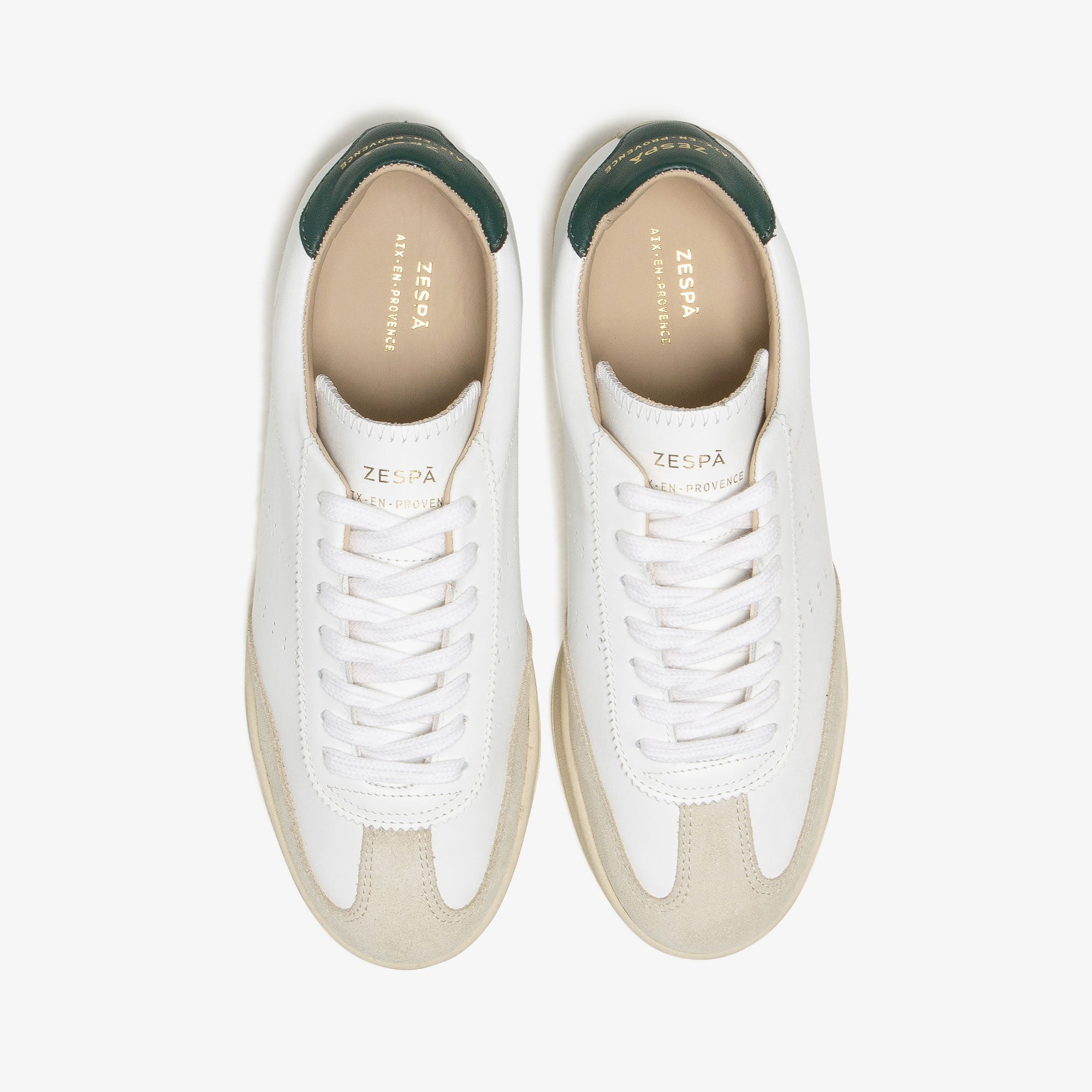 Sneakers cuir vert sombre - du 35 au 41 | ZESPÀ