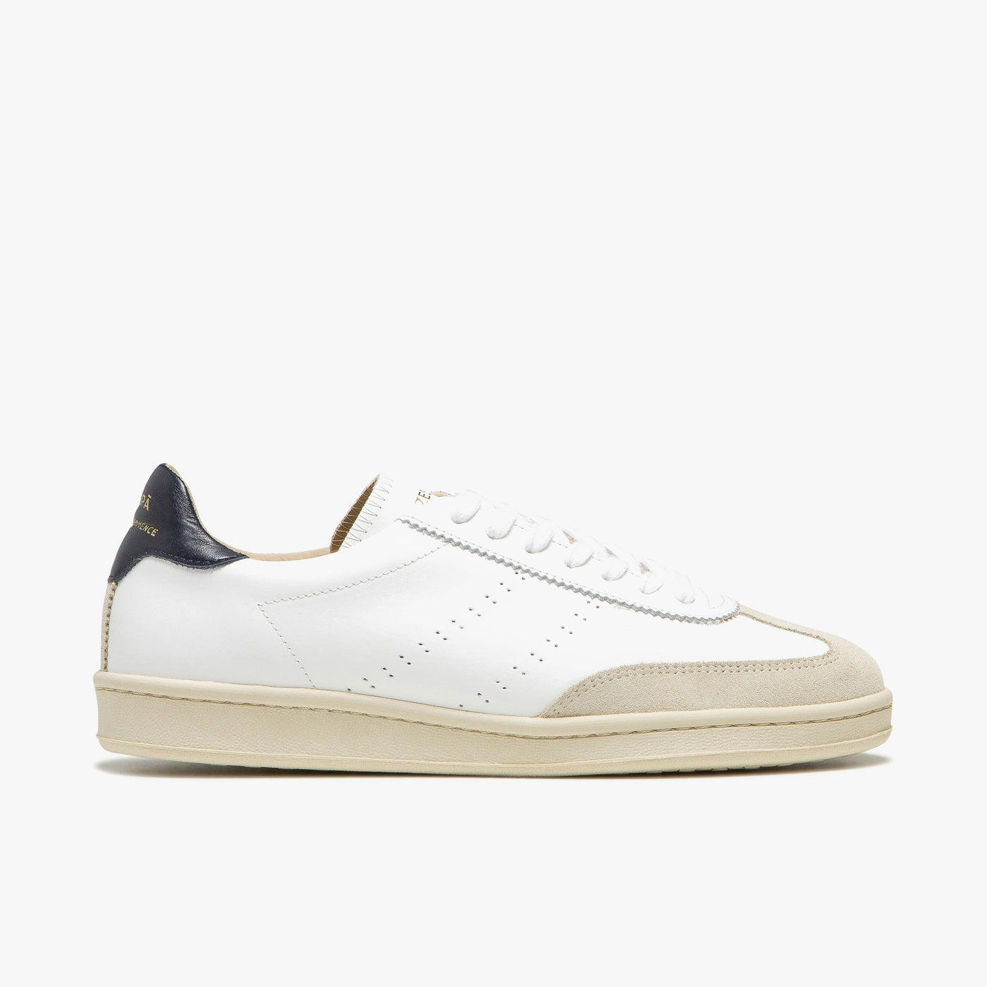 Sneakers cuir blanc et marine - du 35 au 41 | ZESPÀ
