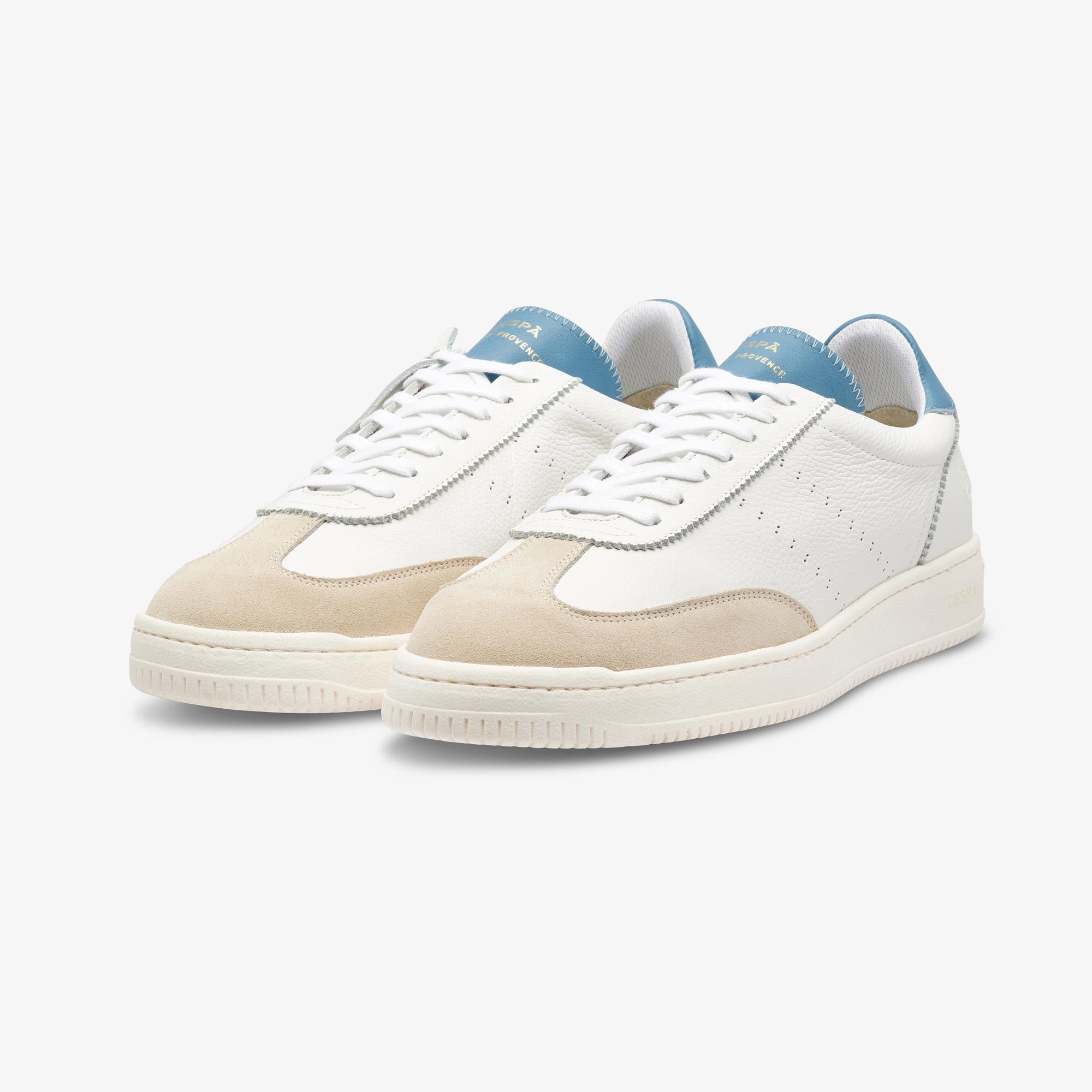 Sneakers cuir blanc et sea | ZESPÀ