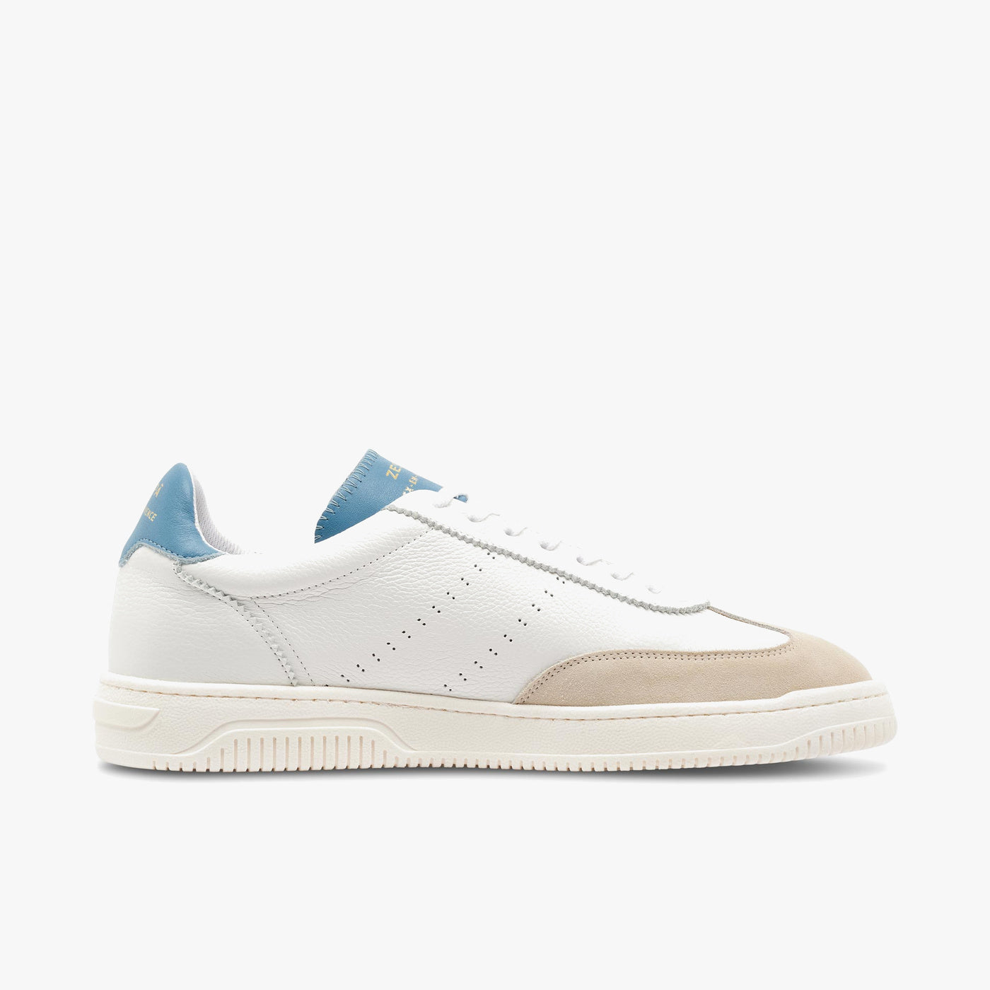 Sneakers cuir blanc et sea | ZESPÀ