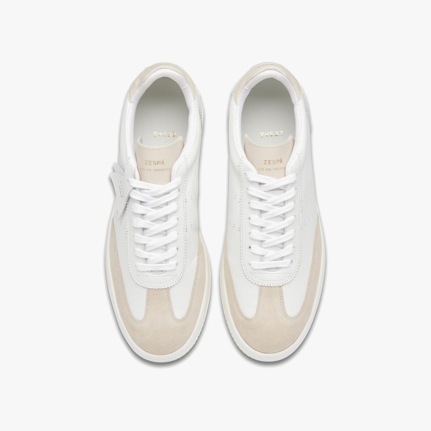 Sneakers cuir blanc cassé | ZESPÀ